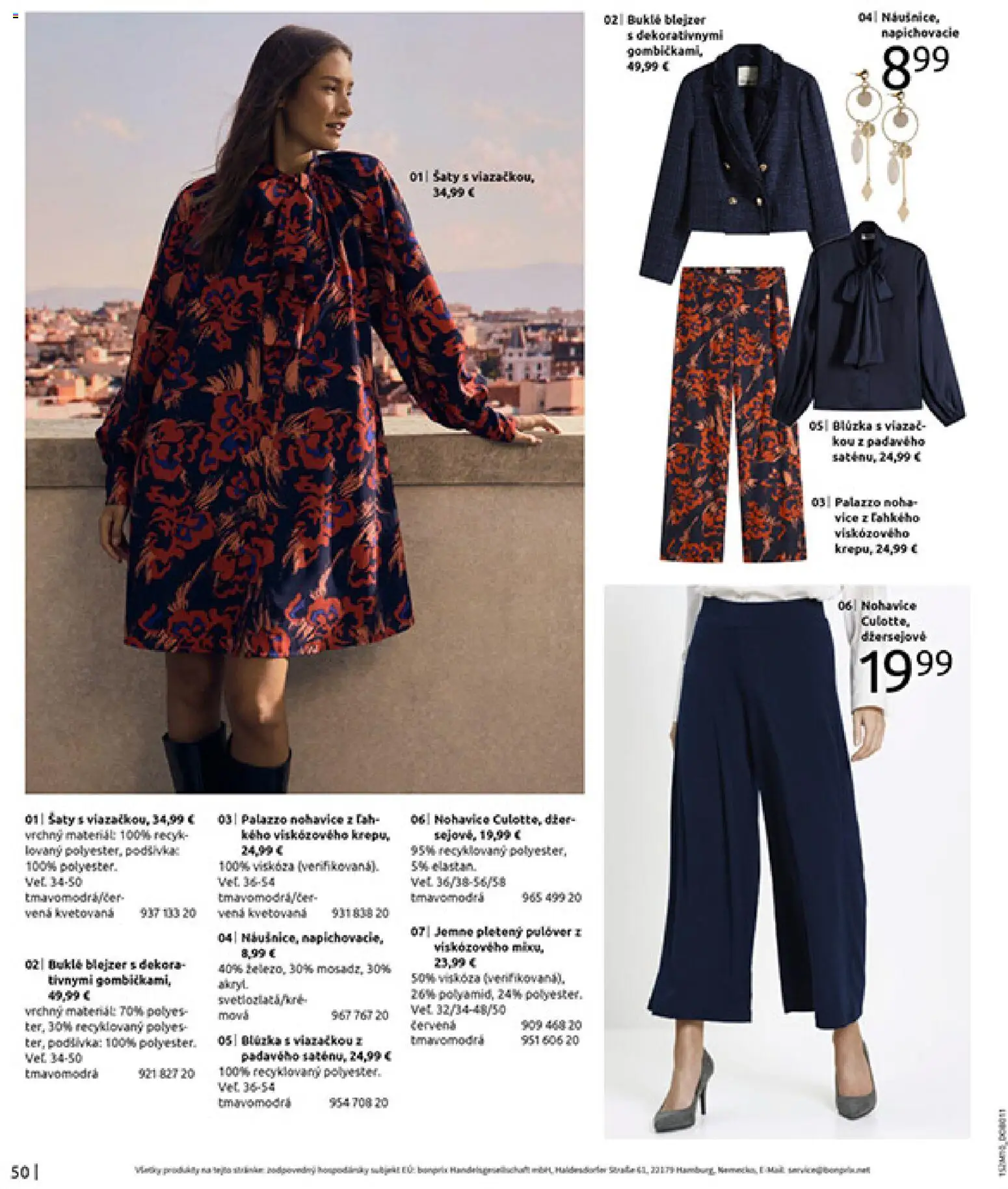 Nové Bonprix akcie – leták je platný od 24.11.2025 | Strana: 52 | Produkty: Šaty, Blúzka, Nohavice