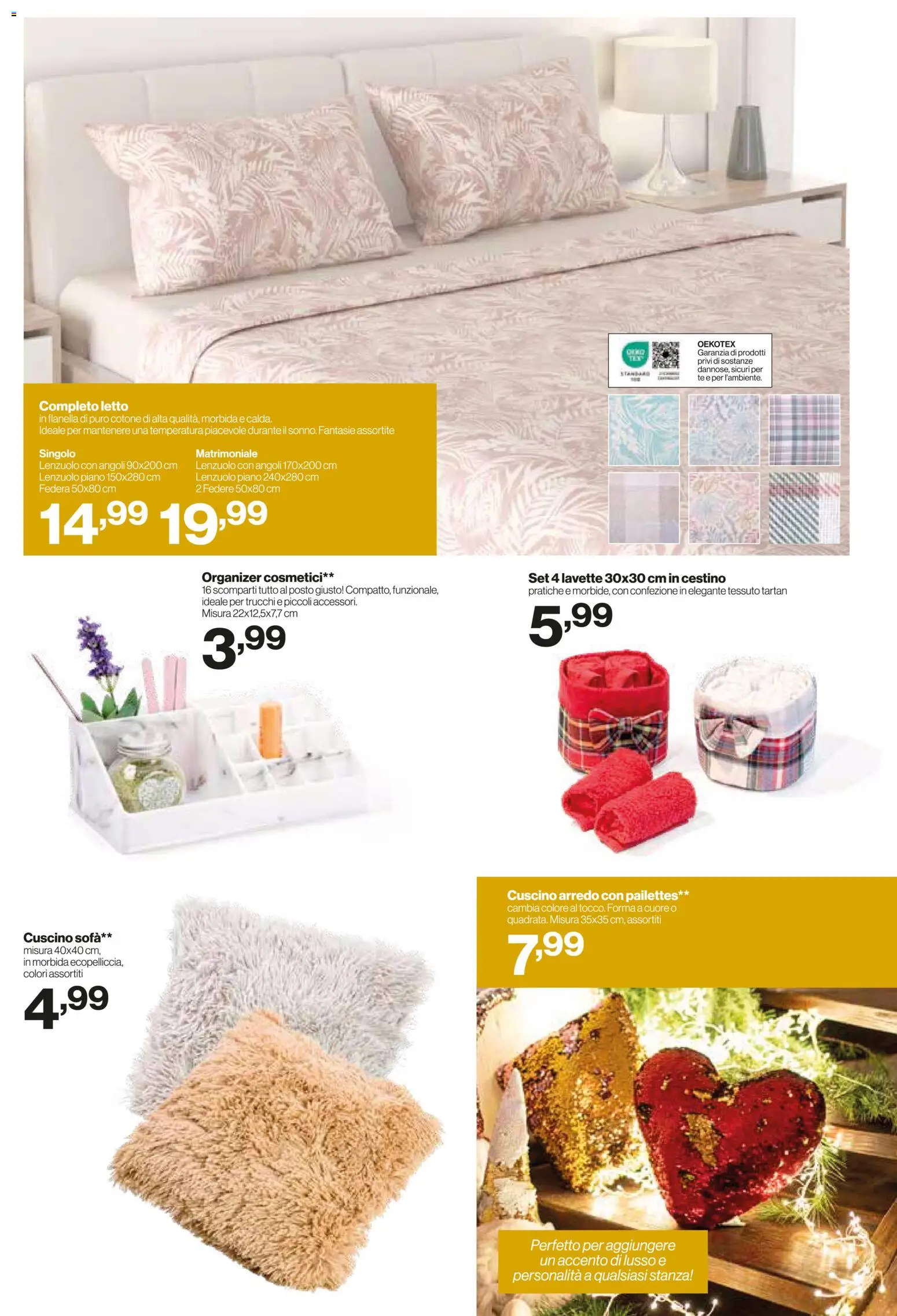 Volantino IN's del 19.11.2025 | Pagina: 23 | Prodotti: Tè, Sofá, Letto, Cestino