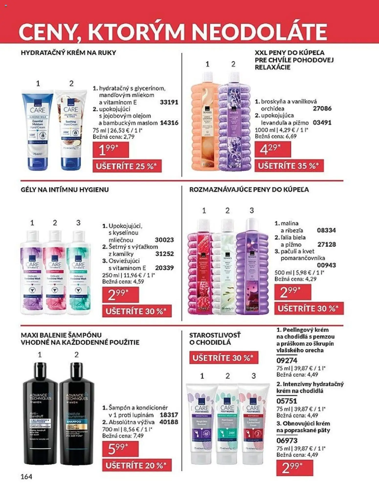 Nové Avon akcie – leták je platný od 01.05.2026 | Strana: 164 | Produkty: Kondicionér, Krém na ruky, Krém, Orchidea