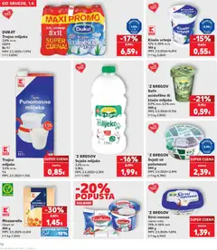 Kiselo vrhnje, Kiselo vrhnje 12% ili 20% m.m., 180 g - Pregled kataloga iz trgovine Kaufland, vrijedi od 01.04.2026 | Stranica: 16