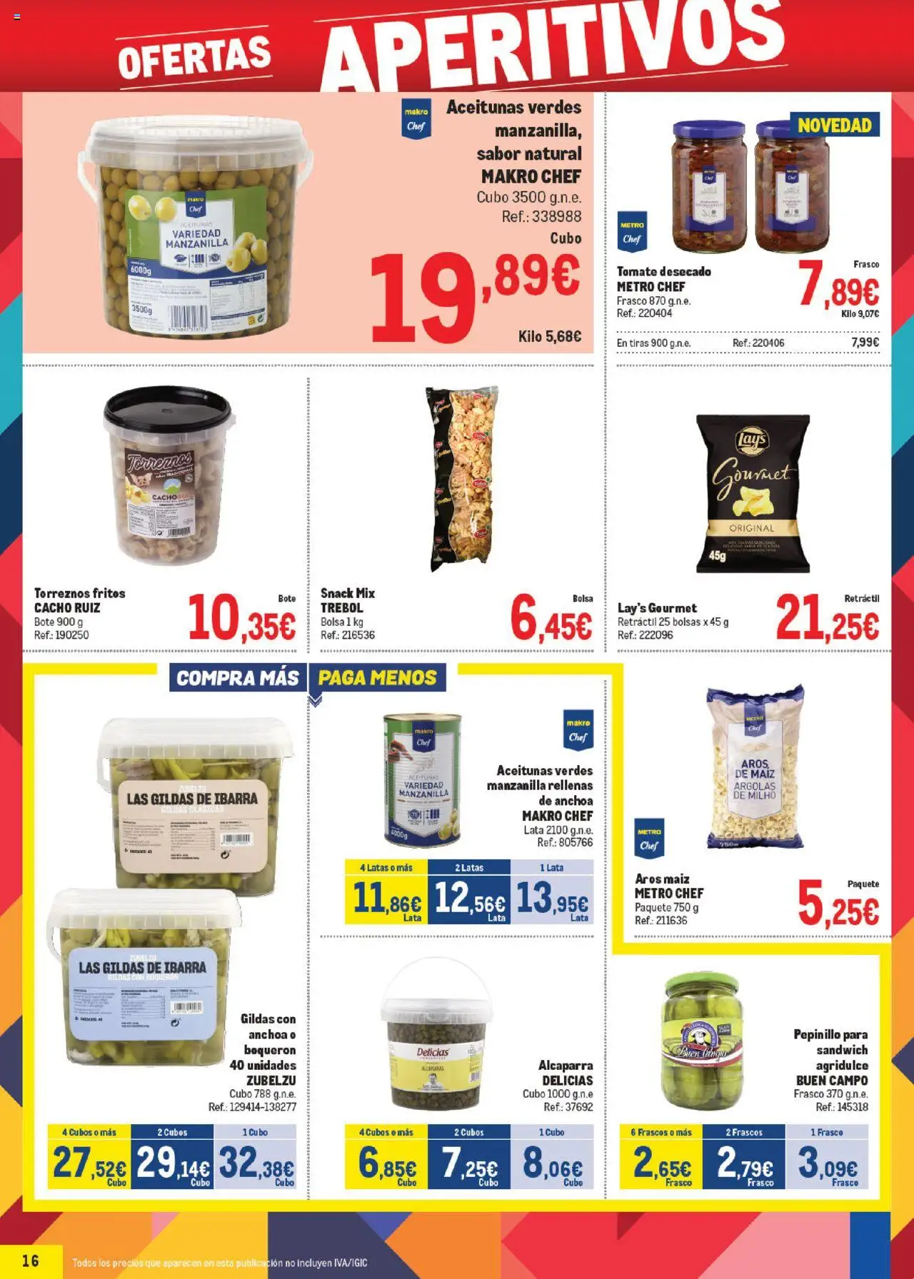 Makro - Precios Cataluña │ válido desde el 06.10.2025 | Página: 16 | Productos: Bolsa, Anchoa