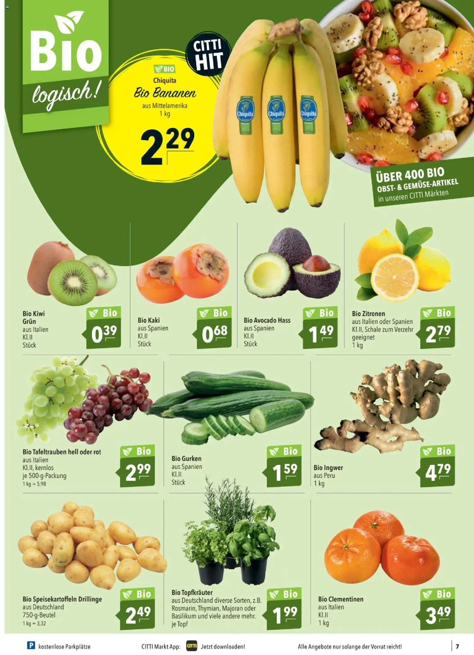 CITTI tilbudsavis – gyldig fra 12.11.2025 | Side: 7 | Produkter: Kiwi, Avocado, Basilikum