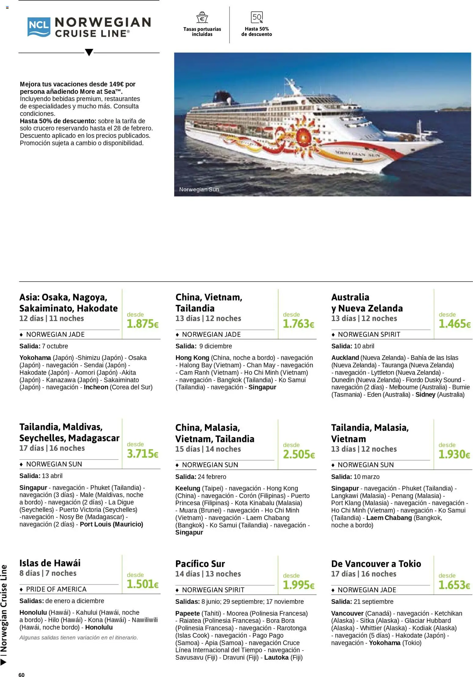 Viajes El Corte Inglés Semana del Crucero │ válido desde el 07.01.2026 | Página: 61 | Productos: Navegación