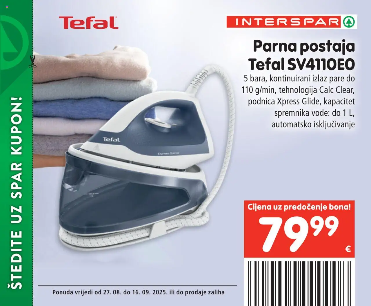 Interspar katalog | vrijedi od 27.08.2025 | Stranica: 13 | Proizvodi: Parna postaja