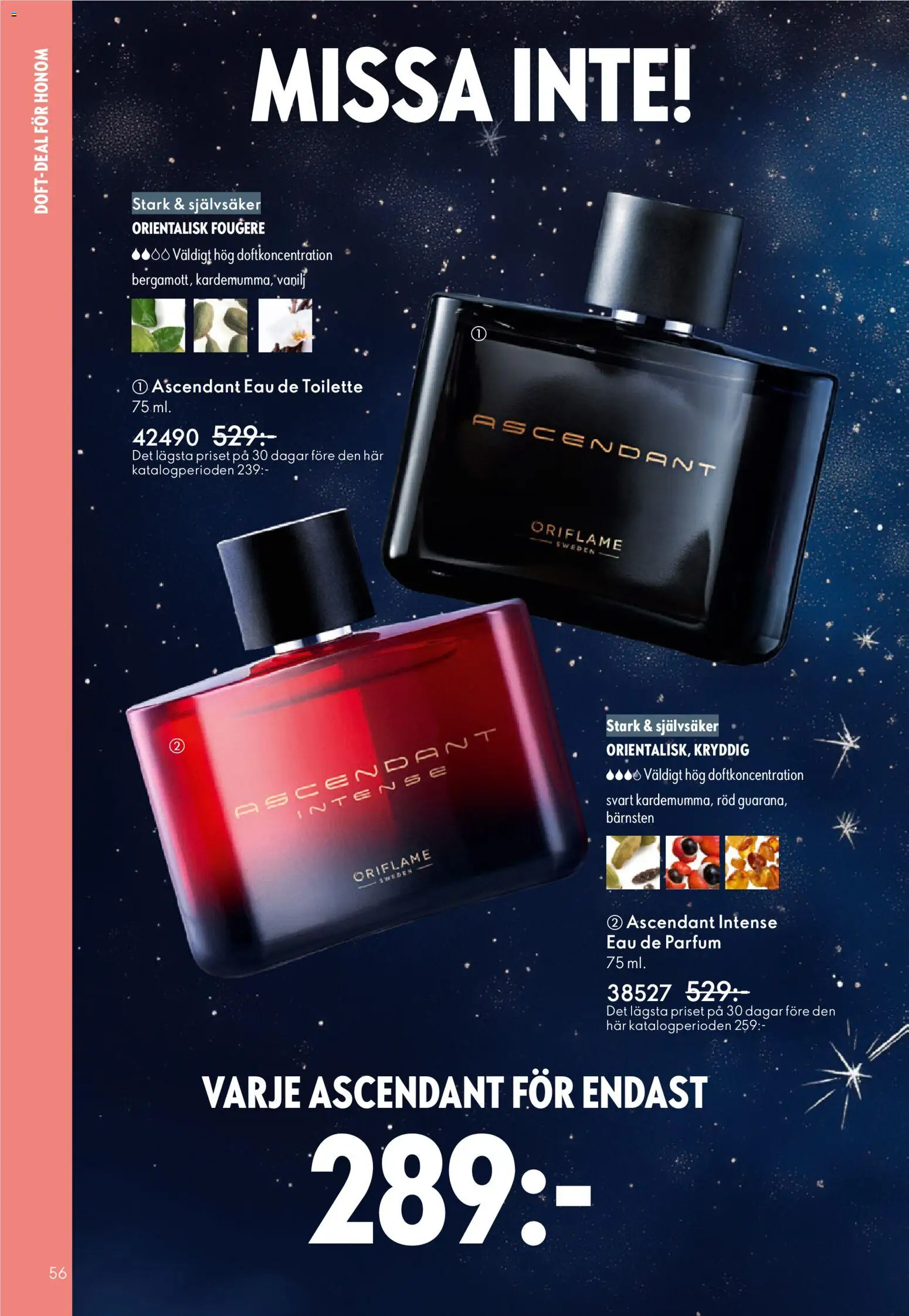 Oriflame reklamblad aktuell från 10.12.2025 | Sida: 56 | Produkter: Eau de toilette