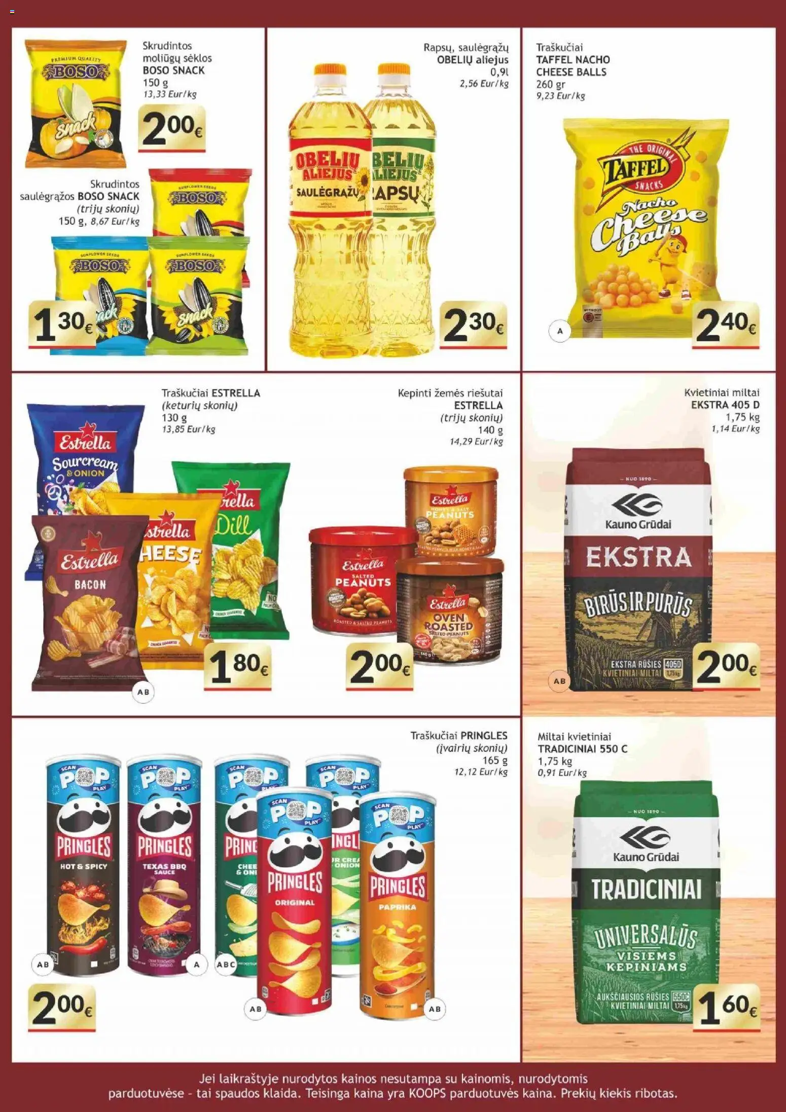 Koops akcijos nuo 09.03.2026 | Puslapis: 15 | Prekių: Paprika, Aliejus, Traškučiai, Saulėgrąžos