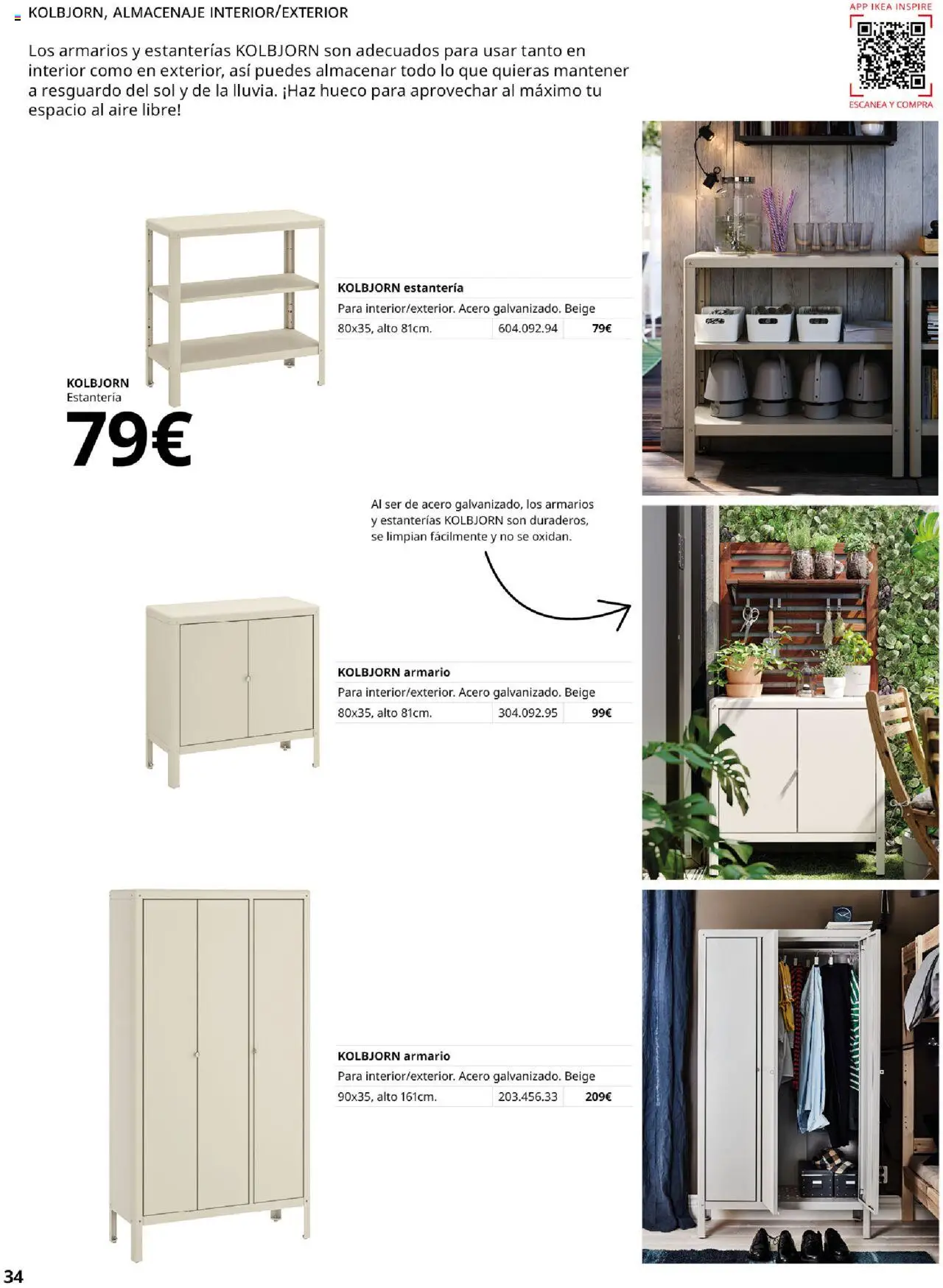 Catálogo IKEA Almacenaje secundario │ válido desde el 04.02.2025 | Página: 34 | Productos: Almacenaje, Armario