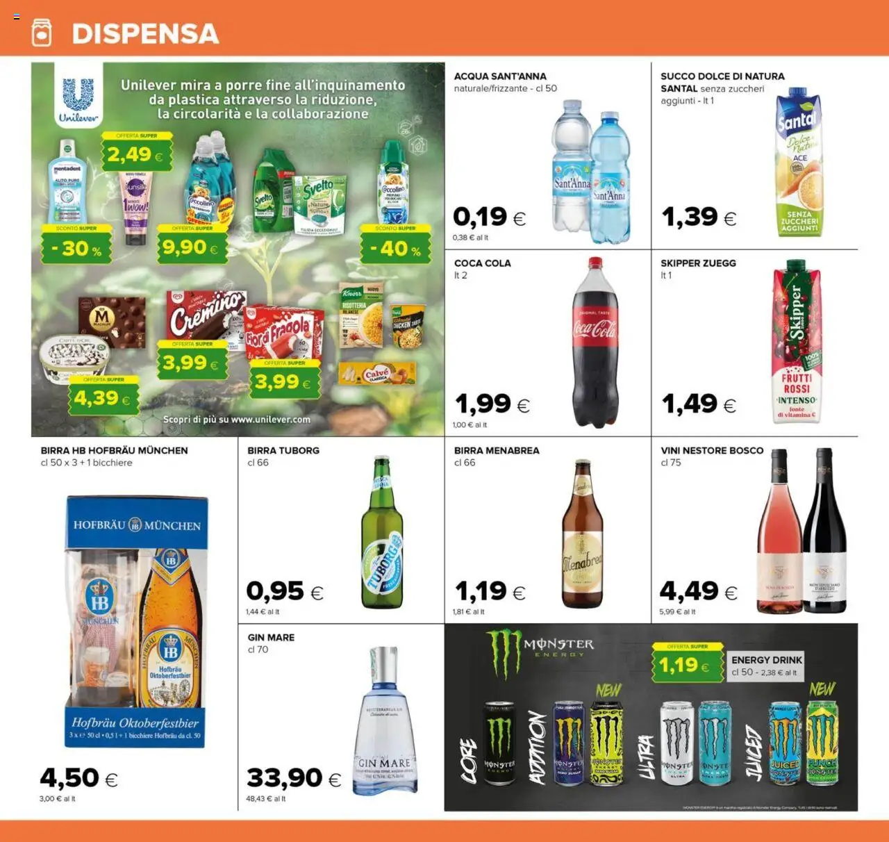 Volantino Oasi del 25.09.2025 | Pagina: 16 | Prodotti: Succo, Birra, Gin, Acqua