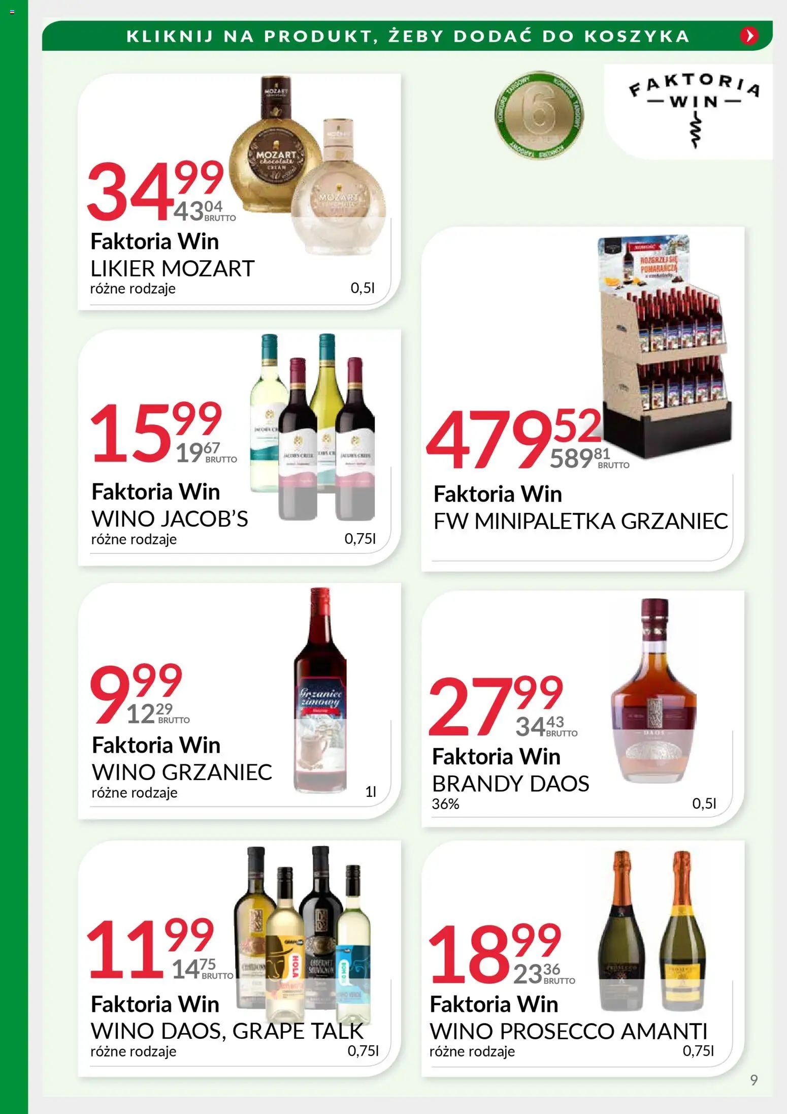 Eurocash Gazetka - Targi Jesień od 17.11.2025 | Strona: 9 | Produkty: Wino, Prosecco