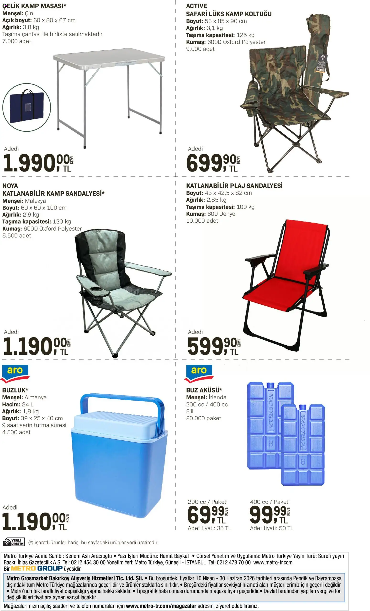 Metro - Açık Hava Çözümleri - 10.04.2026 tarihinden itibaren geçerlidir | Sayfa: 39 | Ürünler: Baskı, Cin, Telefon, Ağırlık