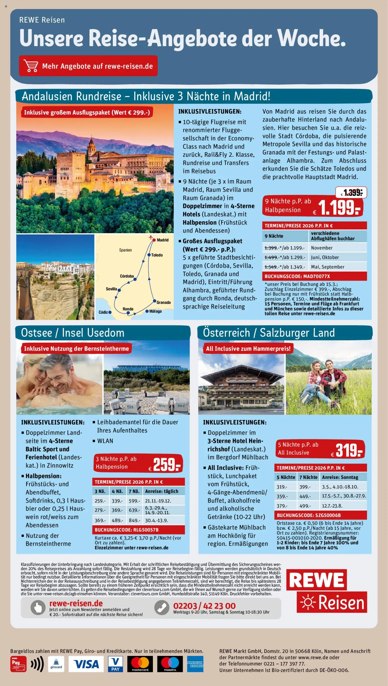 Rewe Prospekt 	 – gültig ab 02.03.2026 | Seite: 30 | Produkte: Bier, Wein, Uhr