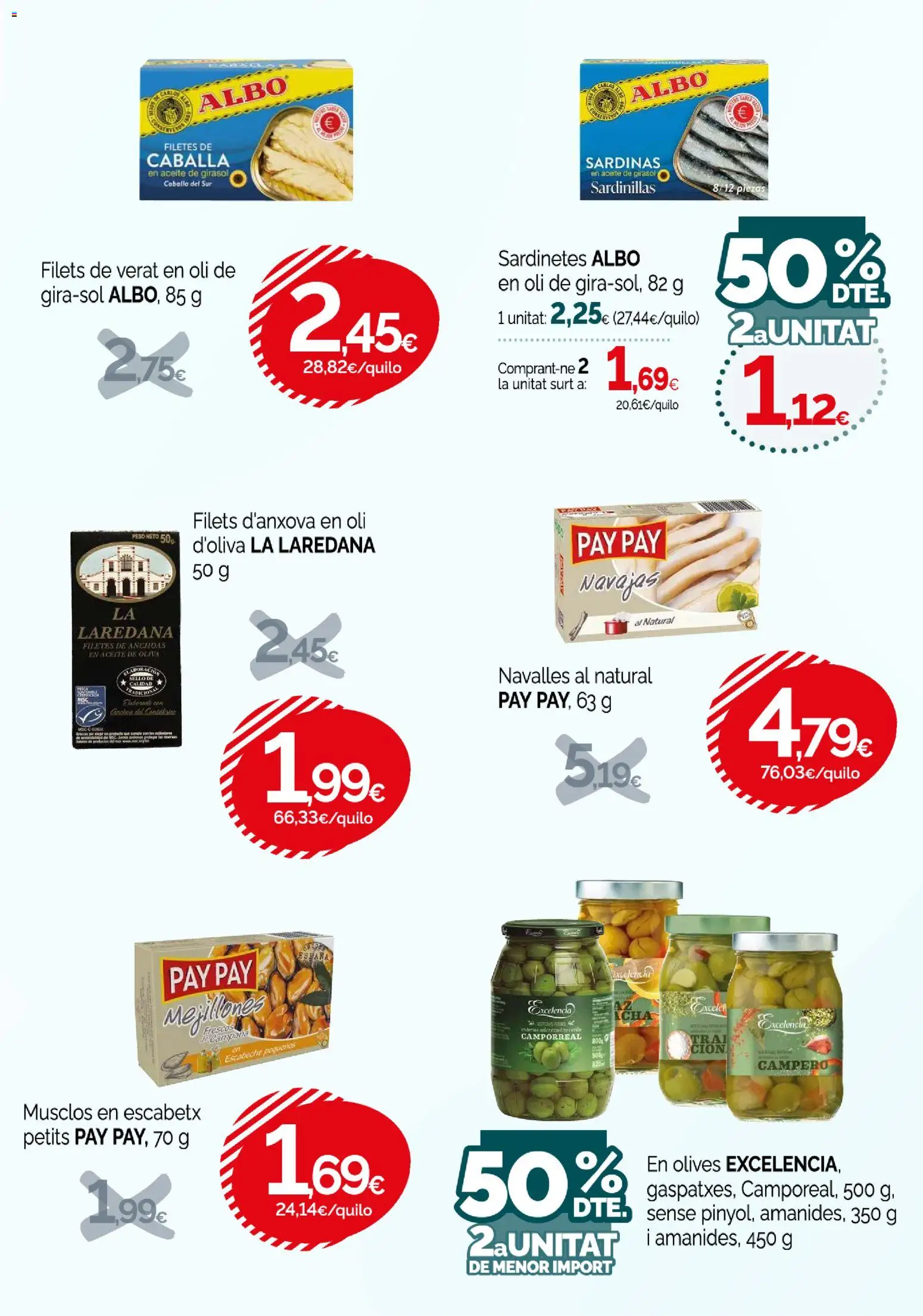 Condis folleto life │ válido desde el 08.04.2026 | Página: 32 | Productos: Sardinillas, Aceite de oliva, Aceite de girasol, Σταθμός εργασίας