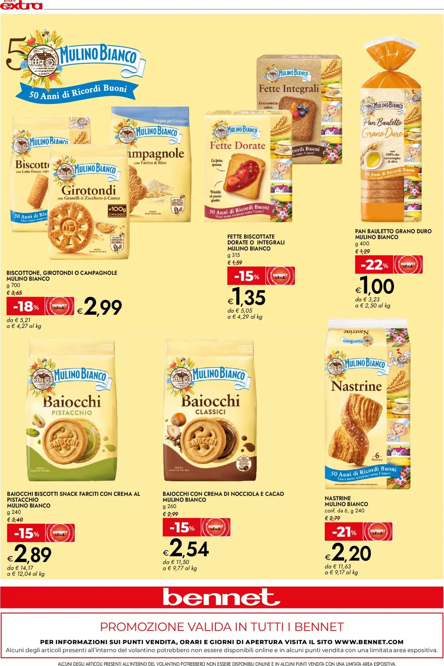 Volantino bennet del 03.11.2025 | Pagina: 8 | Prodotti: Riso, Biscotti, Latte, Farina