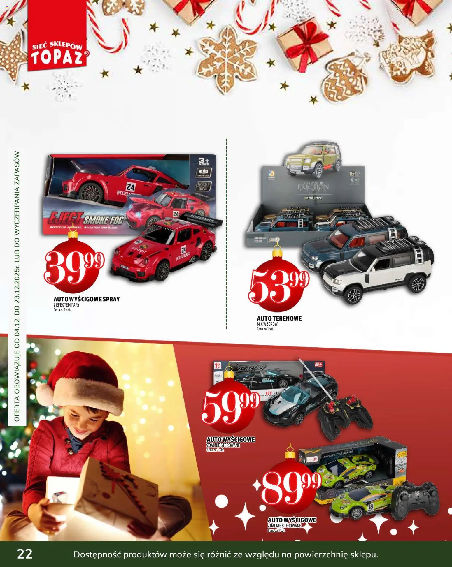 Topaz Gazetka - Podaruj dobre chwile od 04.12.2025 | Strona: 22