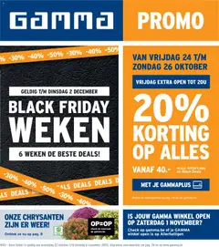 GAMMA - Folder - Voorbeeld van een folder van GAMMA, geldig van 22.10.2025