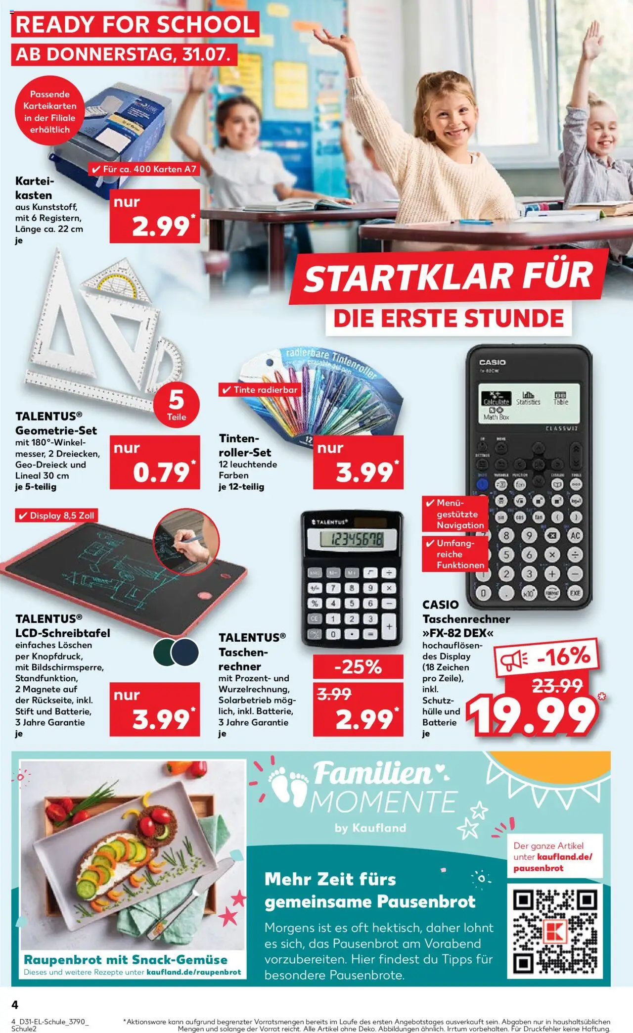 Kaufland prospekt Leipzig	 - gültig ab dem 31.07.2025 | Seite: 4 | Produkte: Hülle, Taschenrechner, Navigation, Box