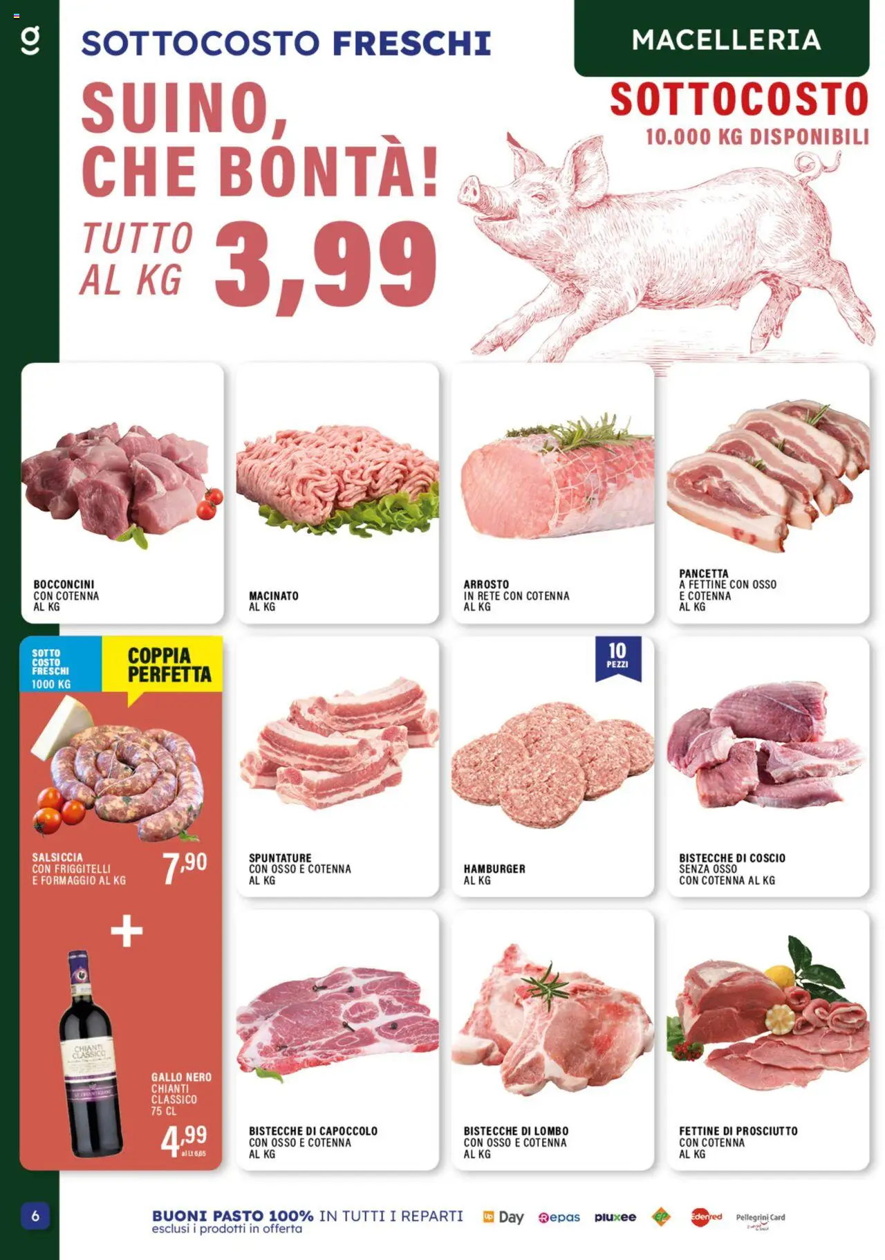 Volantino GECOP del 20.10.2025 | Pagina: 6 | Prodotti: Arrosto, Suino, Salsiccia, Macinato