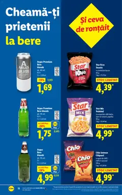 Ofertele Lidl valabile de la 02.01.2026 | Pagină: 12 | Produse: Bacon, Iaurt, Bere, Pufuleți