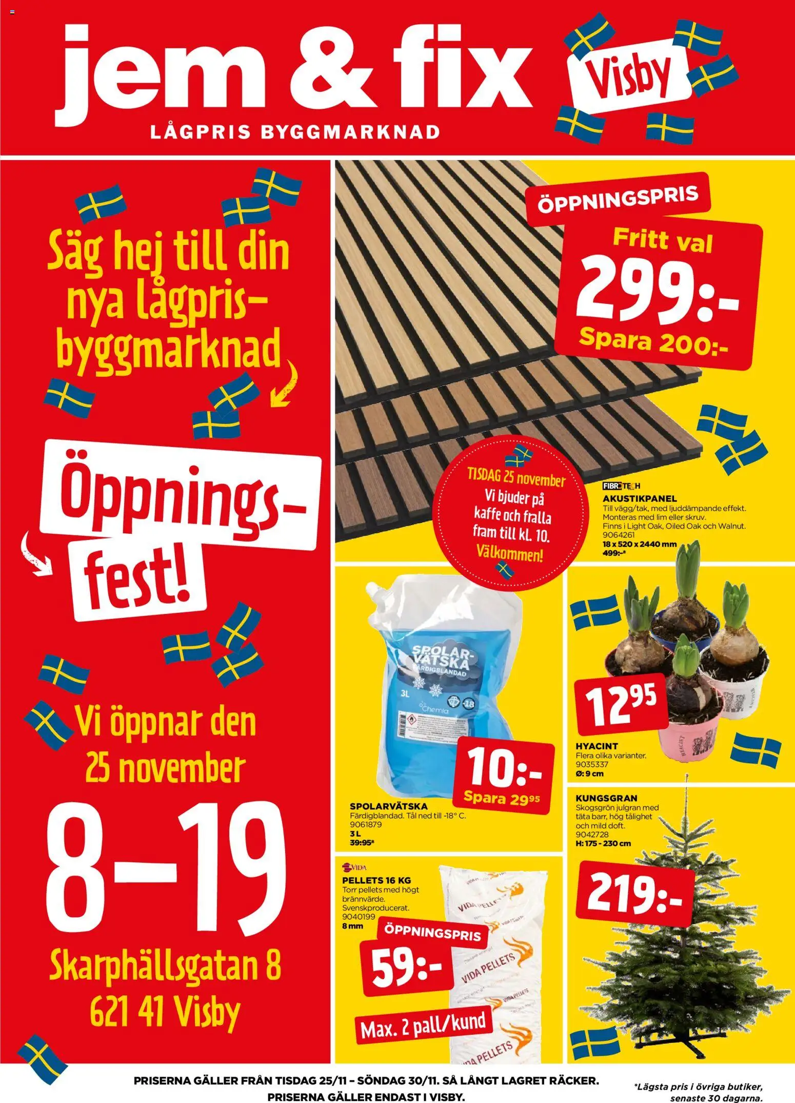 Jem & Fix reklamblad aktuell från 25.11.2025 | Sida: 1 | Produkter: Såg, Kaffe, Lim, Spolarvätska