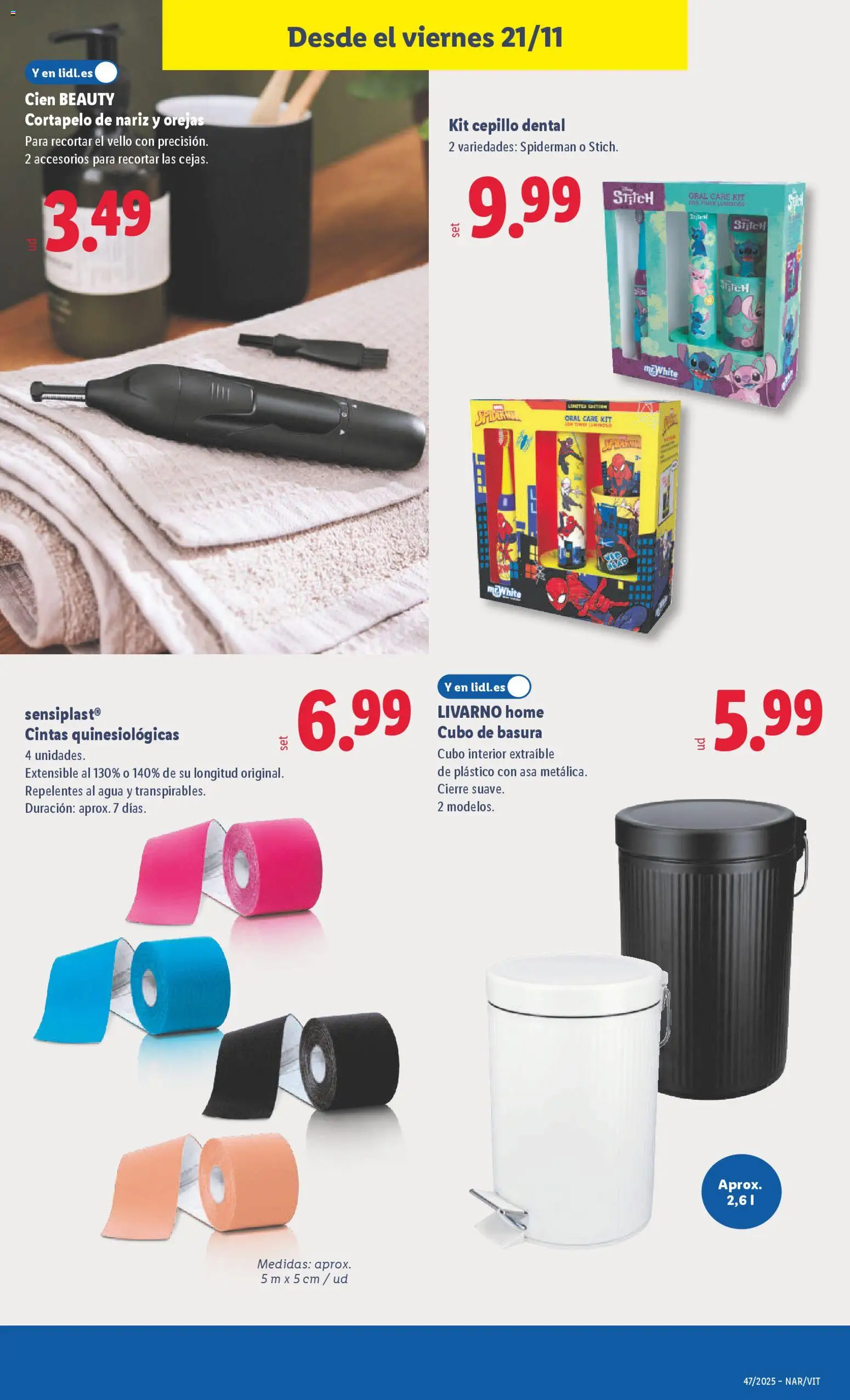 Lidl folleto de bazar │ válido desde el 17.11.2025 | Página: 33 | Productos: Cepillo, Διακόπτης κυκλώματος