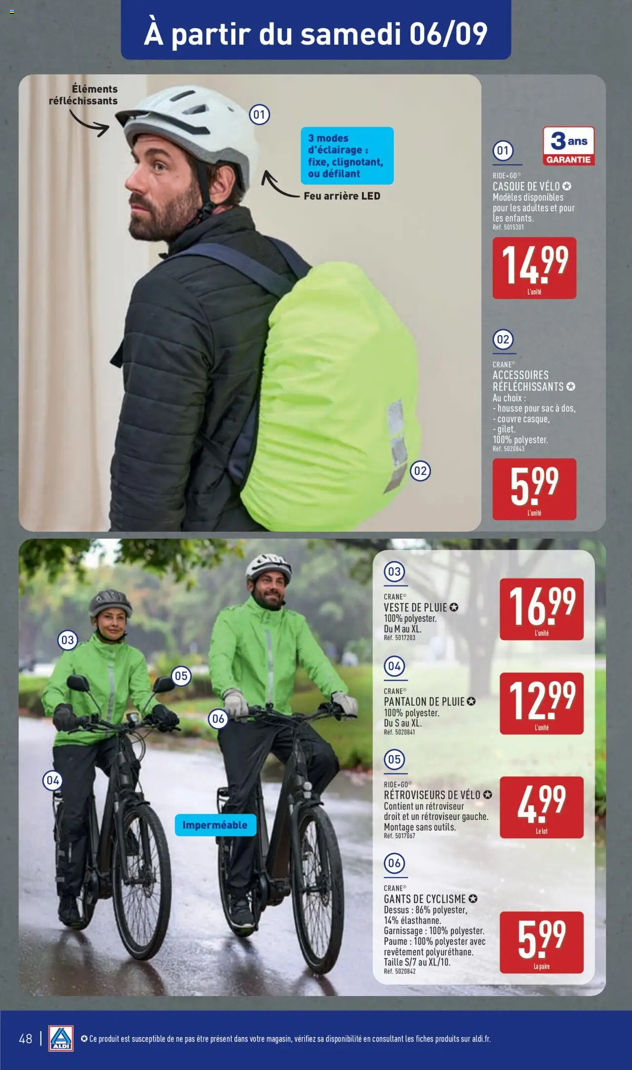  | Page: 51 | Produits: Vélo, Pantalon, Casque, Gants