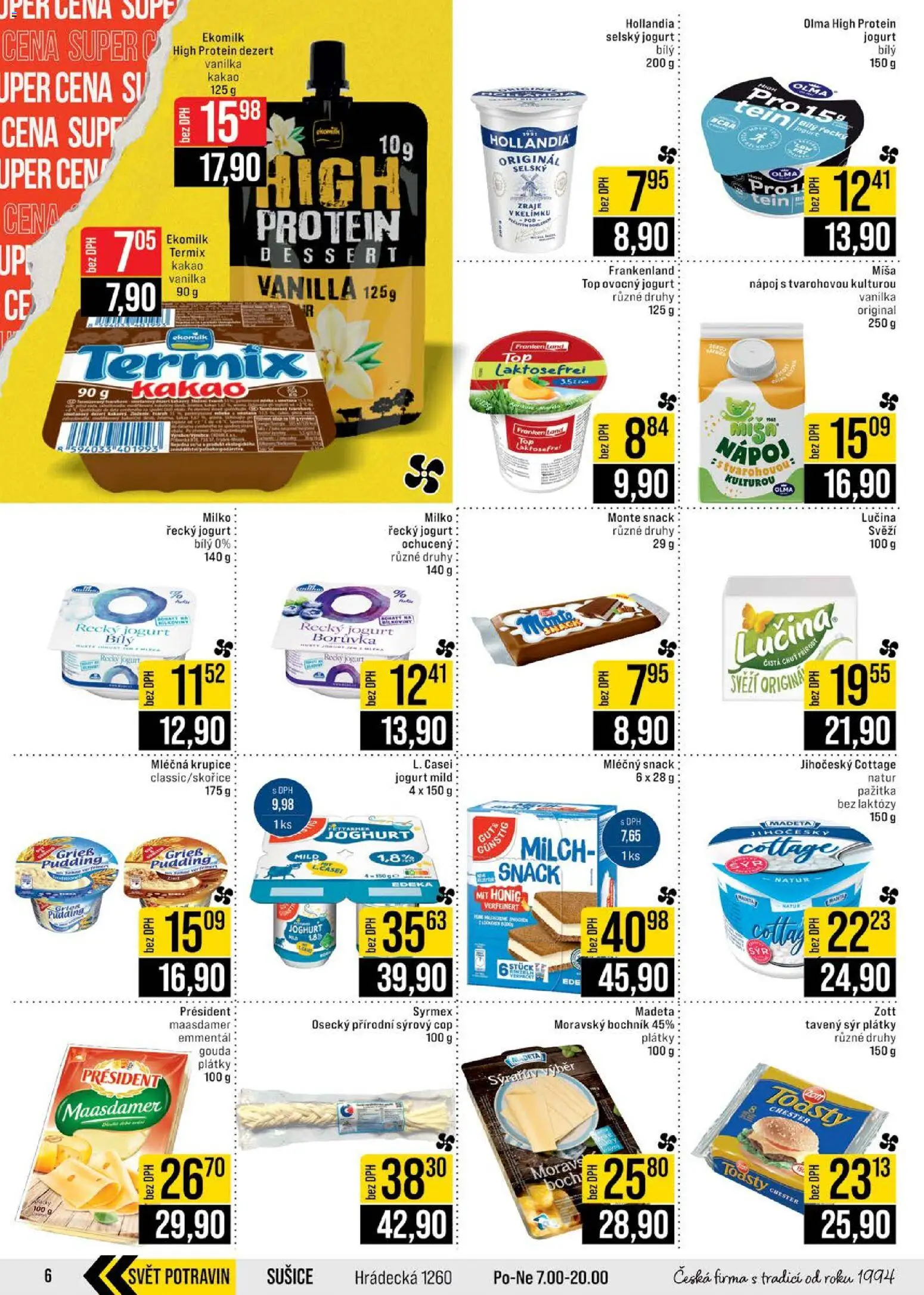 Jip leták - Cash & Carry od 02.01.2026 | Strana: 6 | Produkty: Maasdamer, BCAA, Krupice, Hollandia