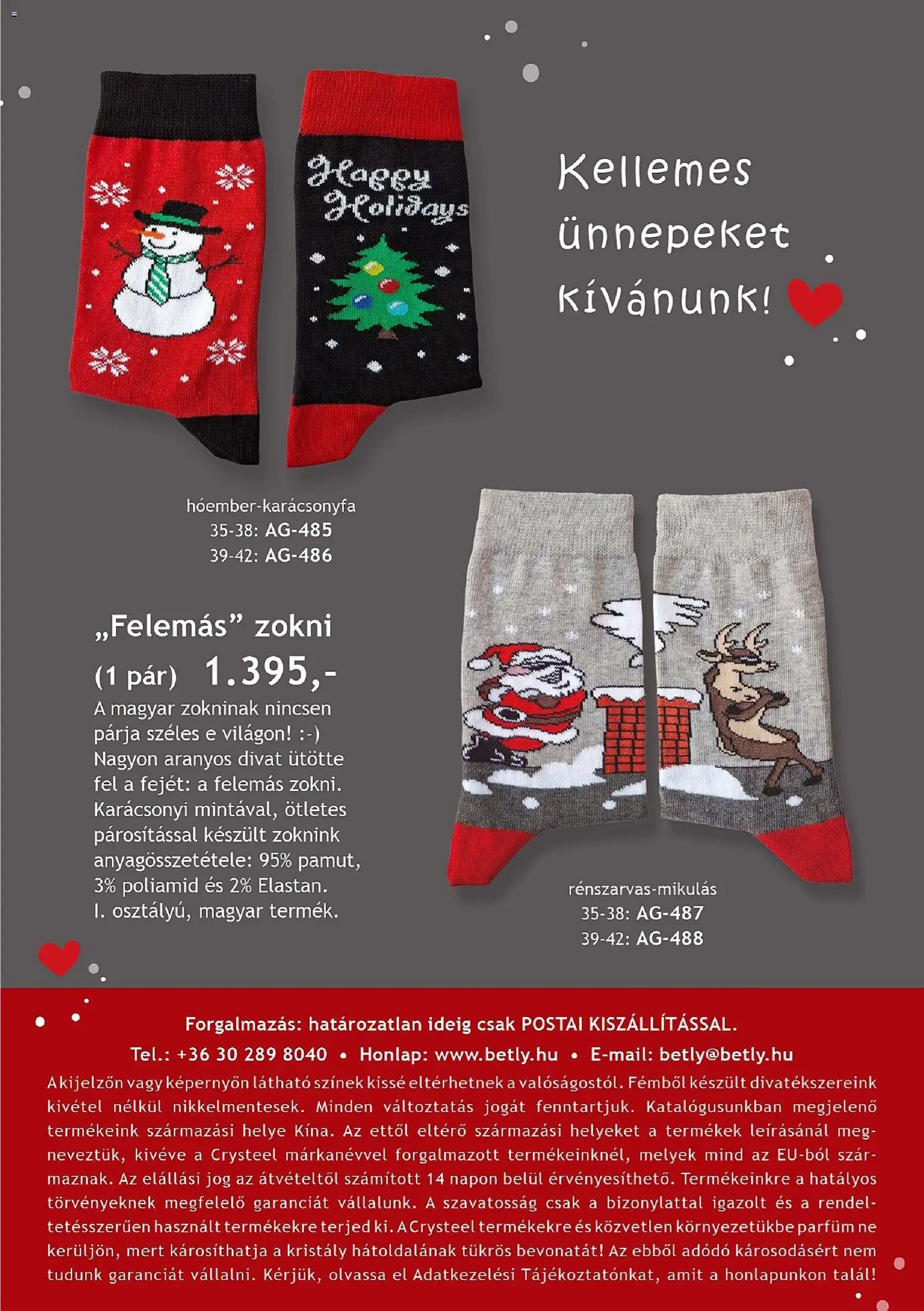 Betly akciós ujság - amely érvényes a következő dátumtól: 07.11.2025 | Oldal: 30 | Termékek: Parfüm, Zokni