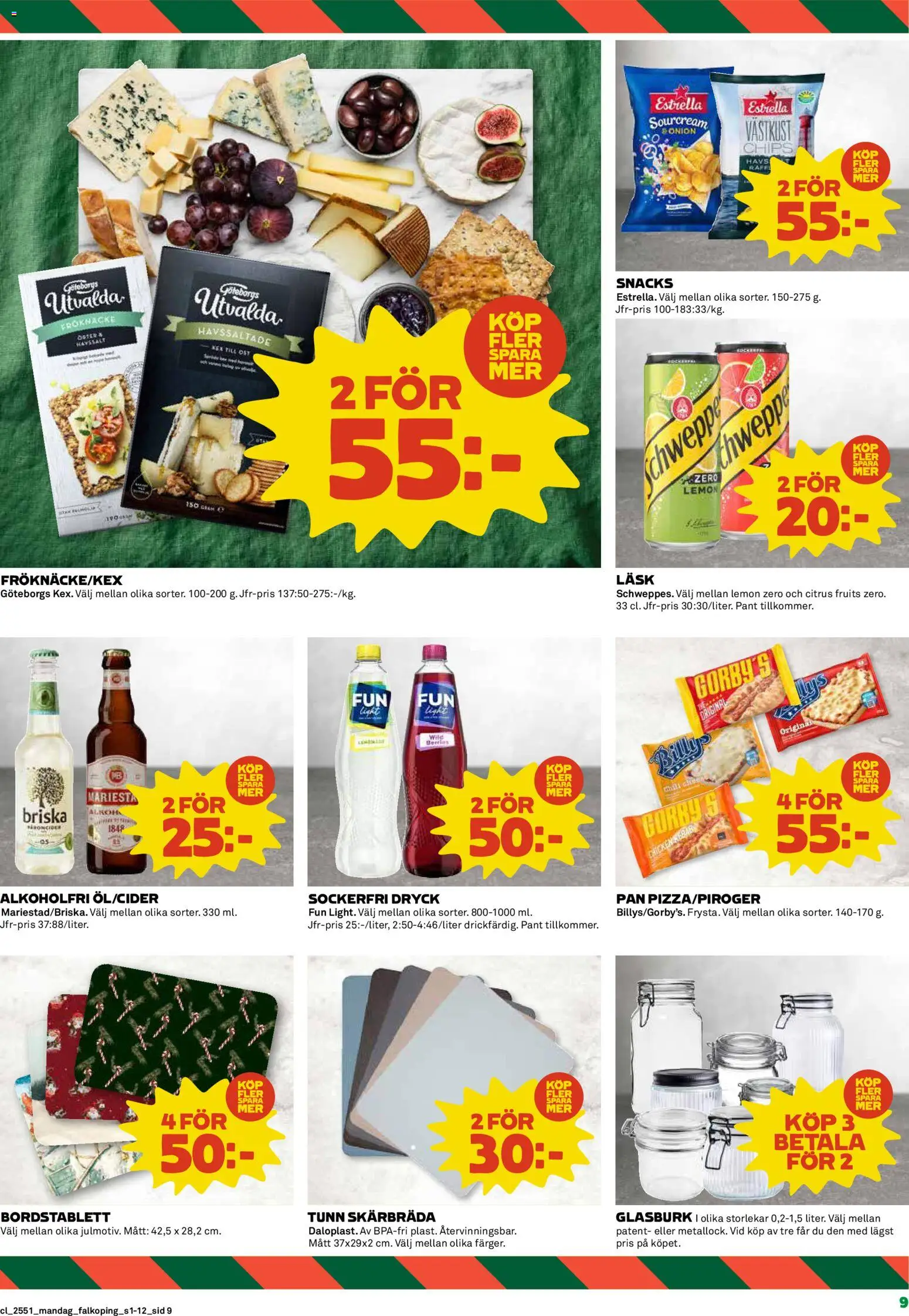 Coop reklamblad aktuell från 15.12.2025 | Sida: 9 | Produkter: Bordstablett, Chips
