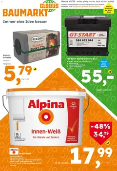 Globus Baumarkt Prospekt 	 ab 01.12.2025 gültig