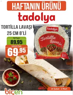 24.02.2026 tarihinden itibaren geçerli olan Biçen Market kataloğu önizlemesi