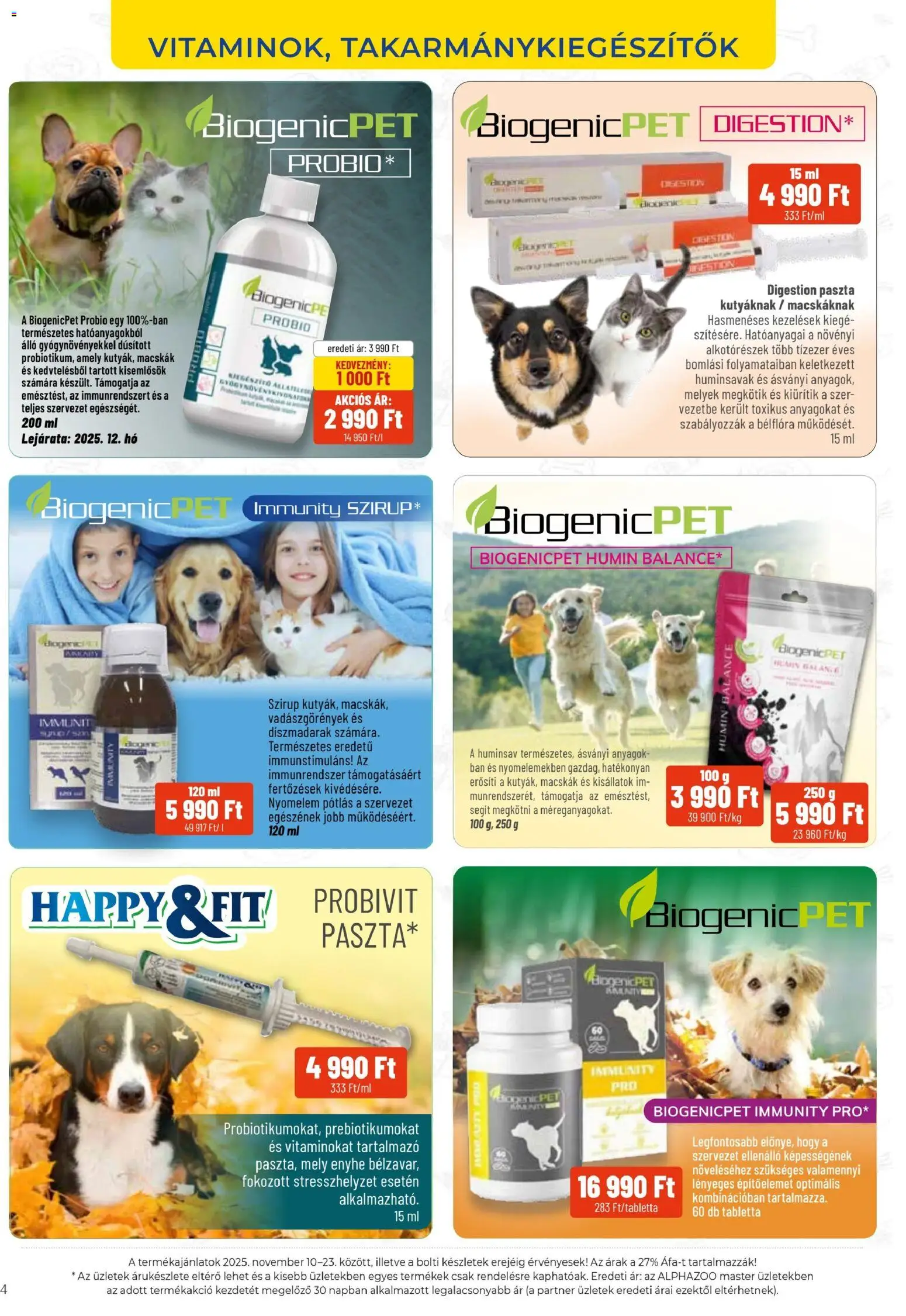 AlphaZoo akciós ujság - amely érvényes a következő dátumtól: 10.11.2025 | Oldal: 4
