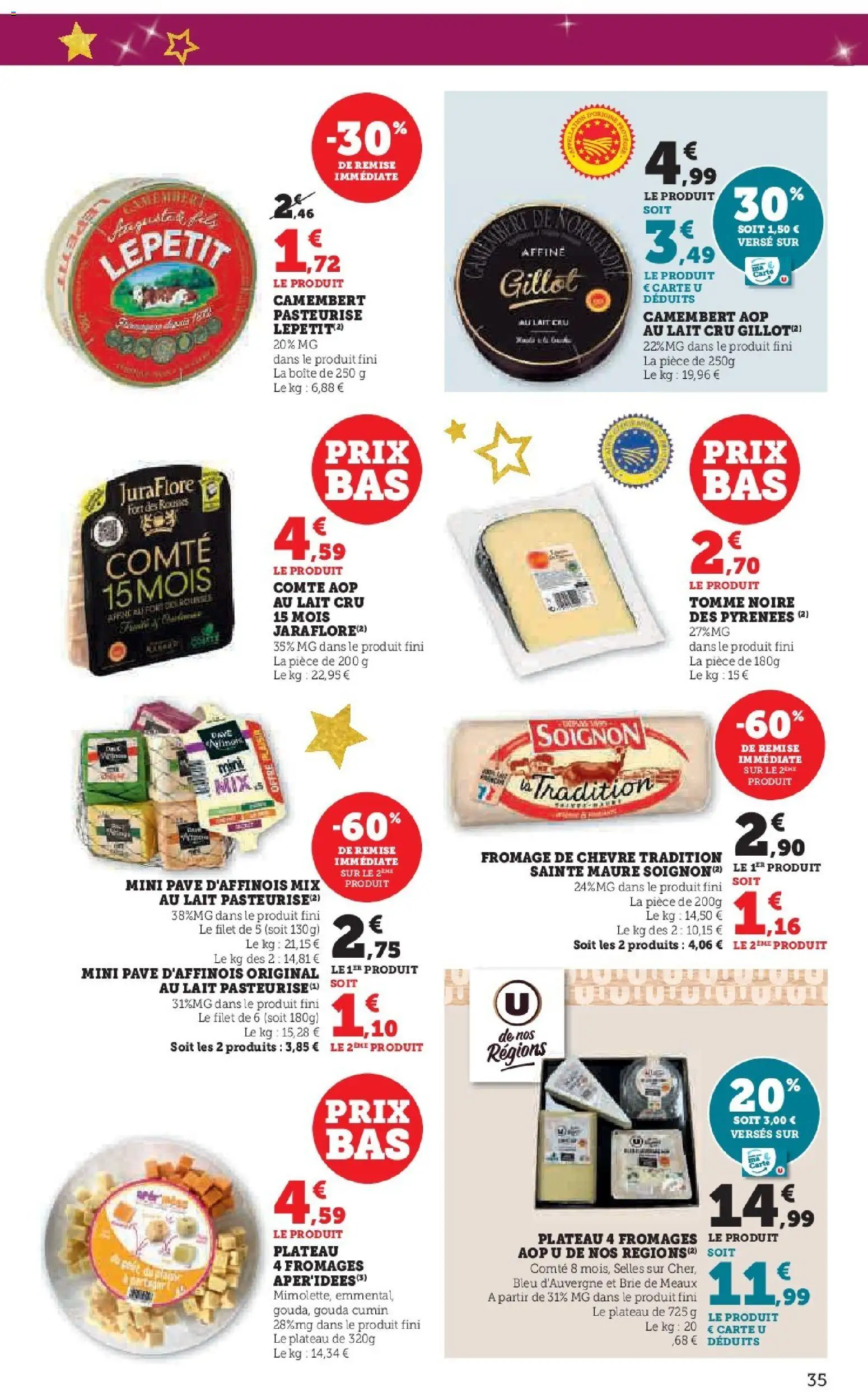 {H1} | Page: 35 | Produits: Fromage de chèvre, Cumin, Fromage, Brie