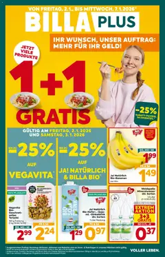 Billa Plus Flugblatt ab 02.01.2026 gültig