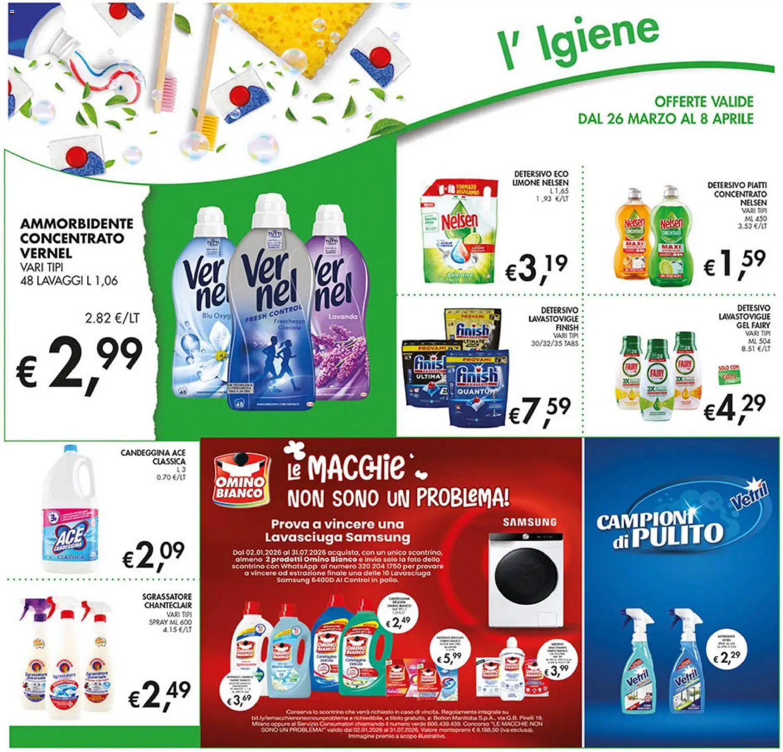 Volantino Coal del 26.03.2026 | Pagina: 22 | Prodotti: Lavasciuga, Candeggina, Sgrassatore, Lavanda