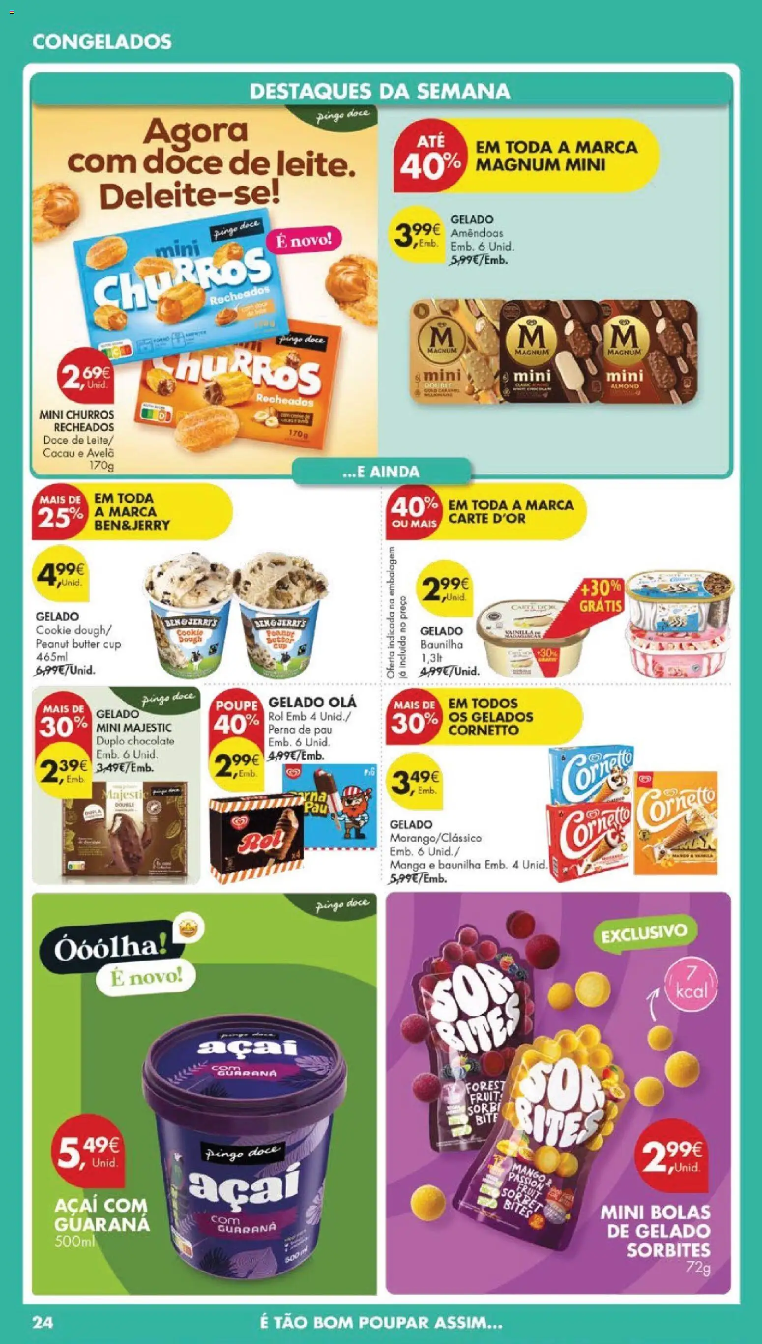 Pingo Doce folheto │ válido de 21.04.2026 | Página: 26 | Produtos: Amêndoas, Açai, Gelado, Chocolate