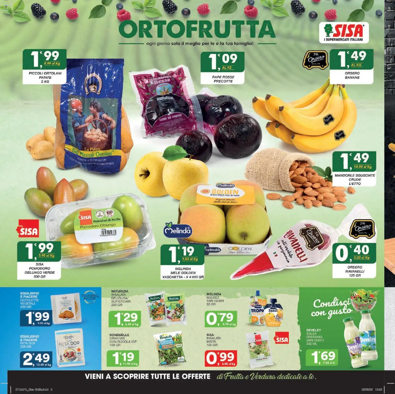 Volantino SISA del 09.04.2026 | Pagina: 2 | Prodotti: Insalata, Patate, Pomodori, Ravanelli
