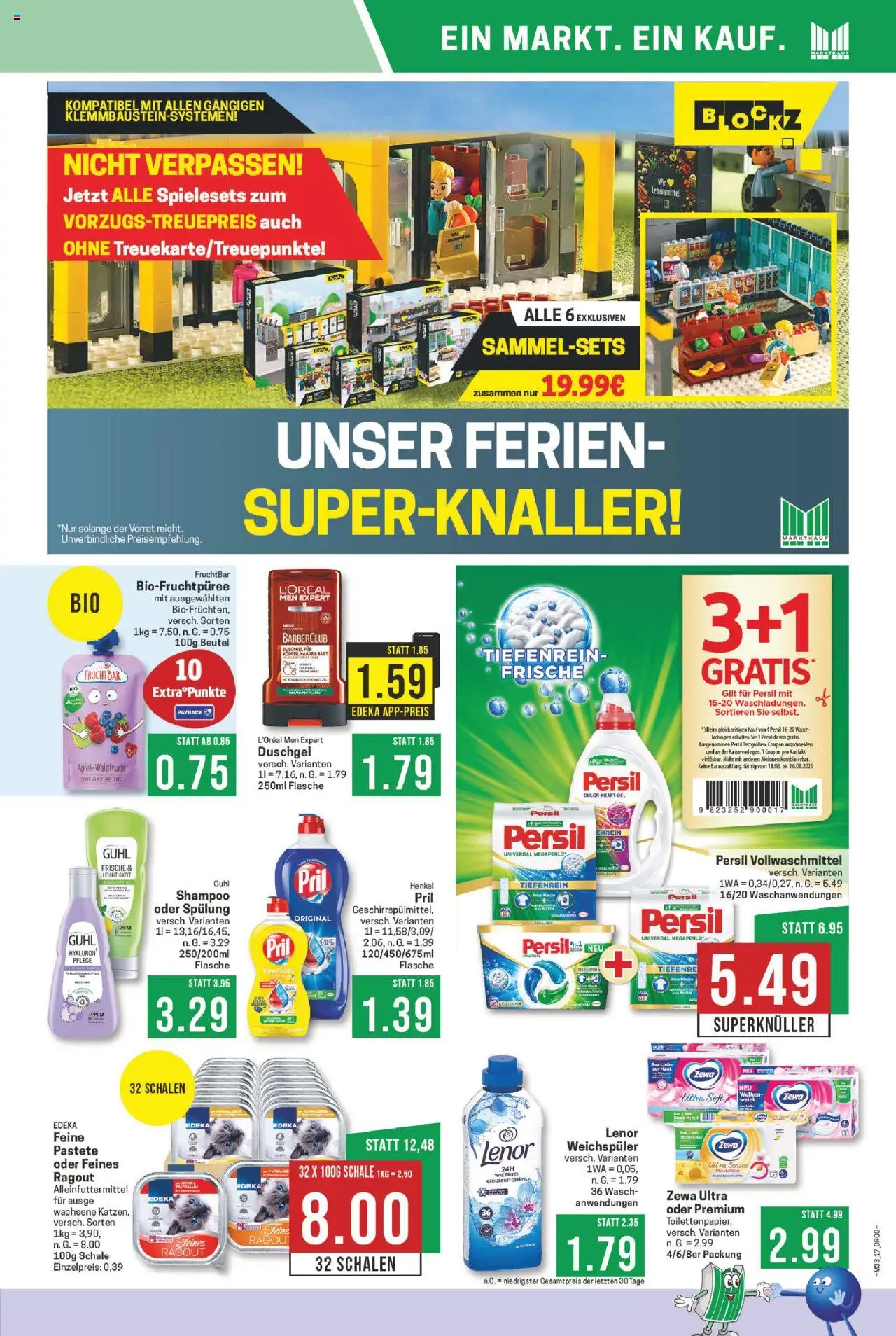 Marktkauf Prospekt 	 - gültig ab dem 11.08.2025 | Seite: 17 | Produkte: Shampoo, Spülung, Duschgel, Pril