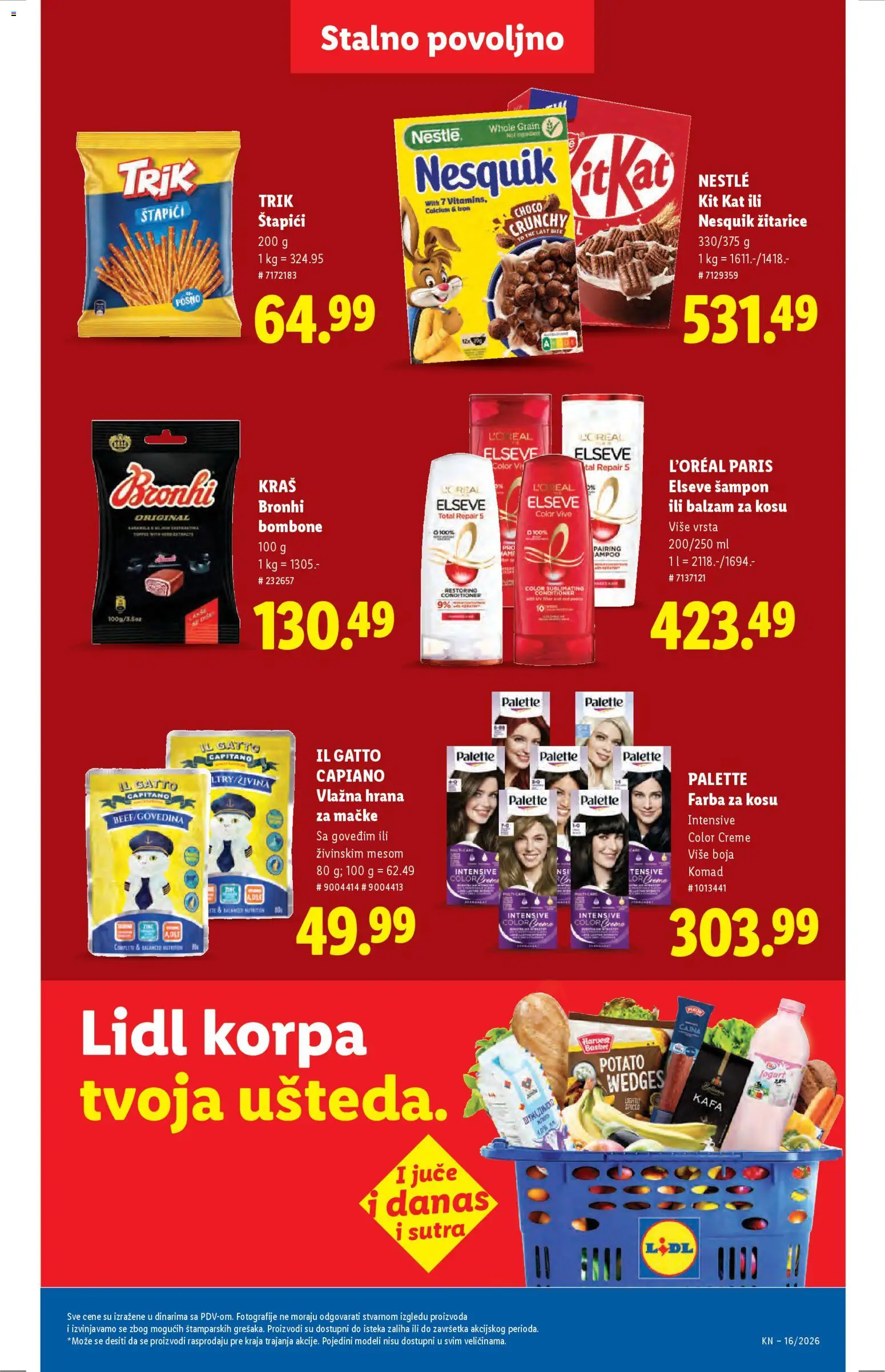 Lidl katalog - važi od 16.04.2026 | Strana: 39 | Proizvode: Korpa, Balzam, Balzam za kosu, Jogurt
