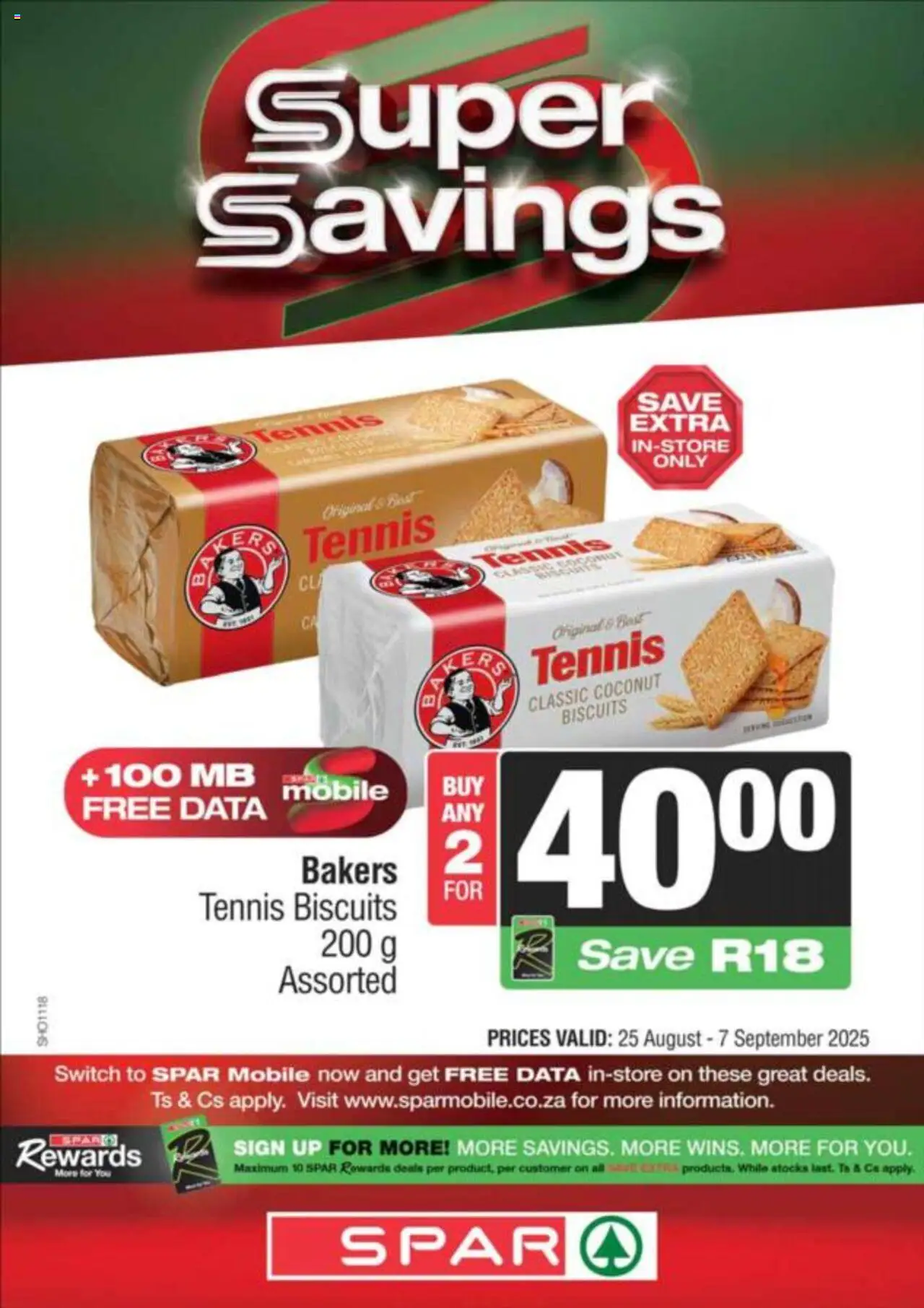 Superspar Specials │ valid from 25.08.2025 | Page: 13 | Products: Data, Biscuits, Switch