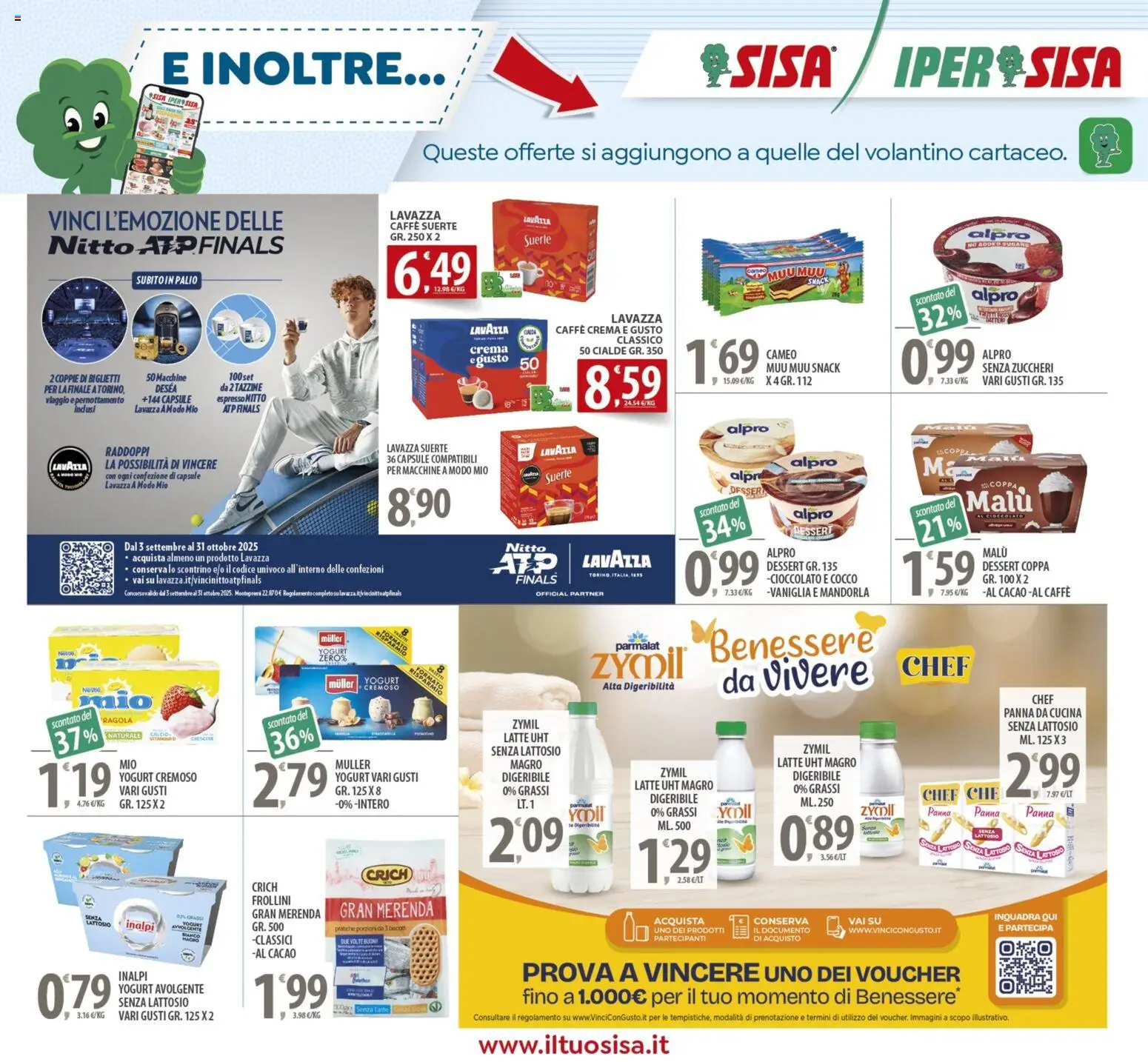 Volantino SISA del 24.10.2025 | Pagina: 17 | Prodotti: Yogurt, Cioccolato, Latte, Cocco