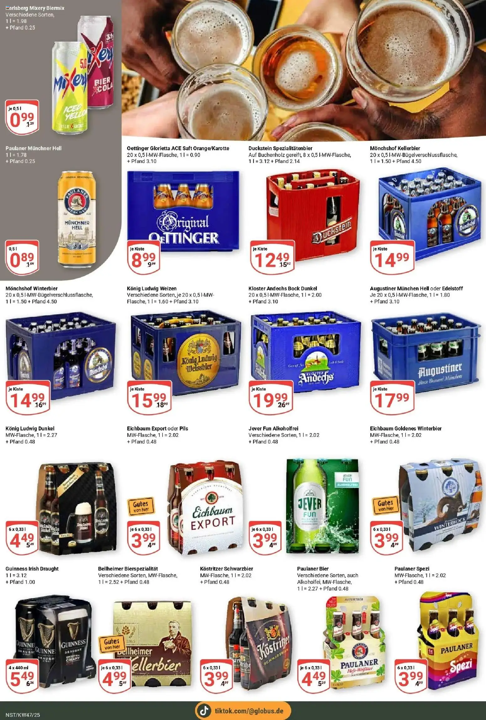 Globus prospekt Neustadt	 – gültig ab 17.11.2025 | Seite: 18 | Produkte: Cola, Kostritzer, Saft, Paulaner