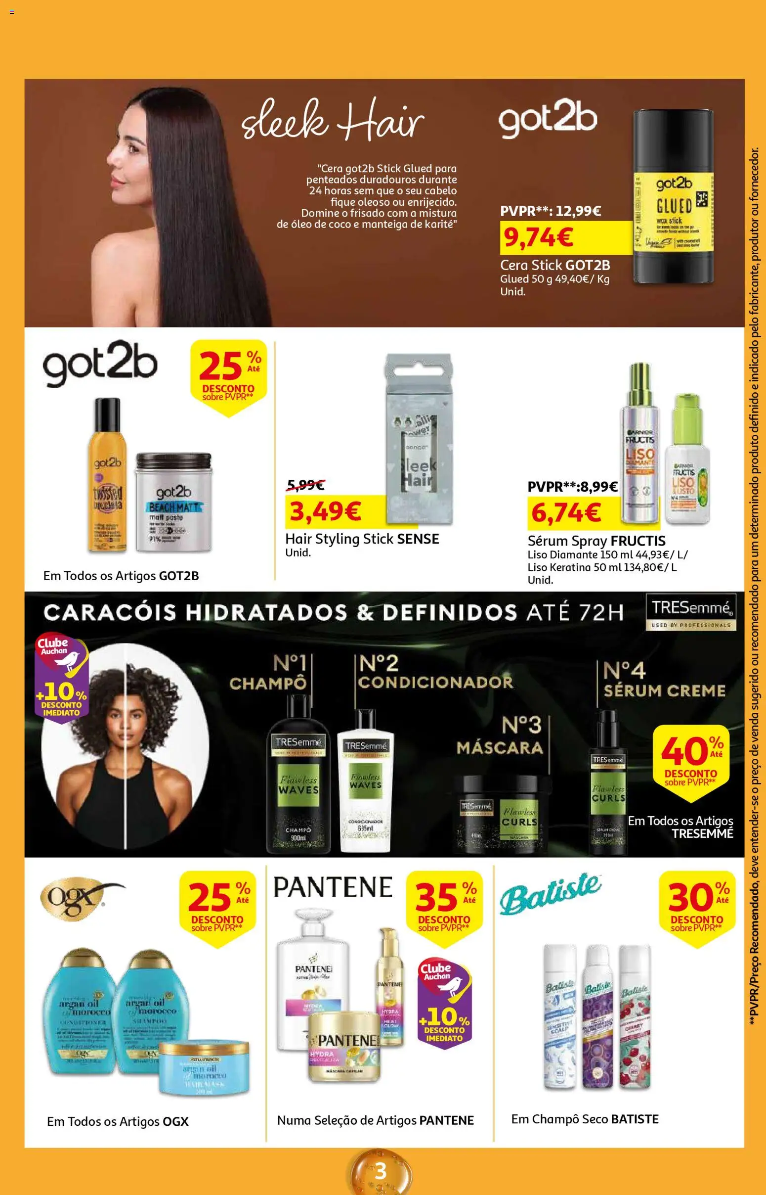 Auchan - Beleza Interiores Spring │ válido de 21.04.2026 | Página: 3 | Produtos: Sérum, Manteiga, Óleo, Creme