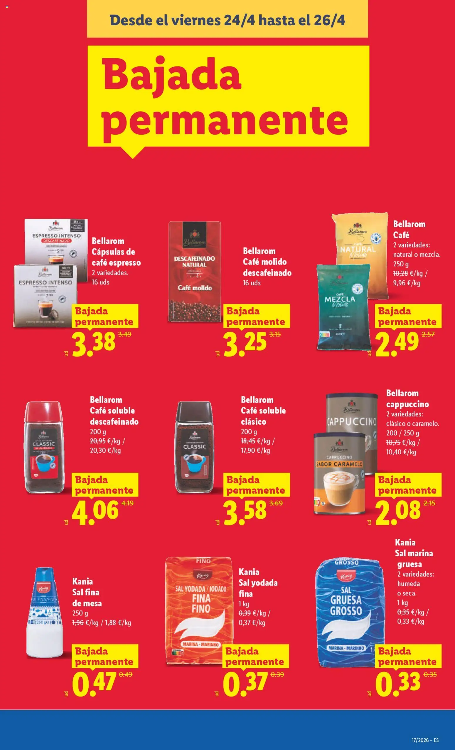 Lidl Canarias │ válido desde el 20.04.2026 | Página: 45 | Productos: Café, Café molido, Μηχανή καφέ, Mesa