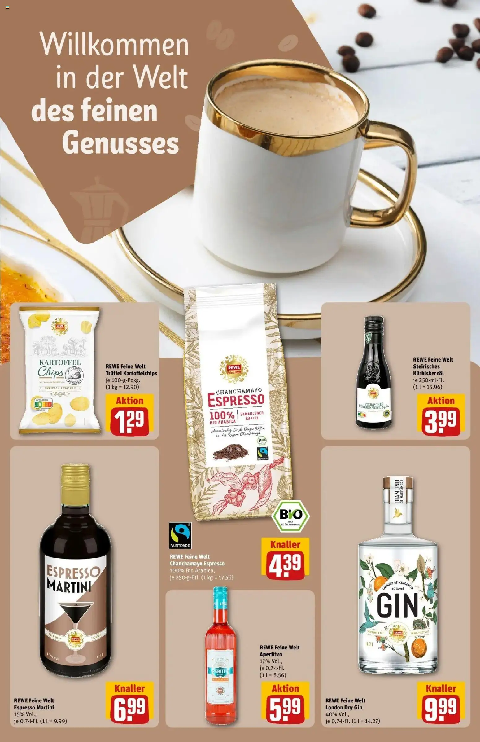 Rewe Prospekt Köln / Rodenkirchen	 – gültig ab 15.03.2026 | Seite: 24 | Produkte: Martini, Kürbiskernöl, Kaffee, Chips