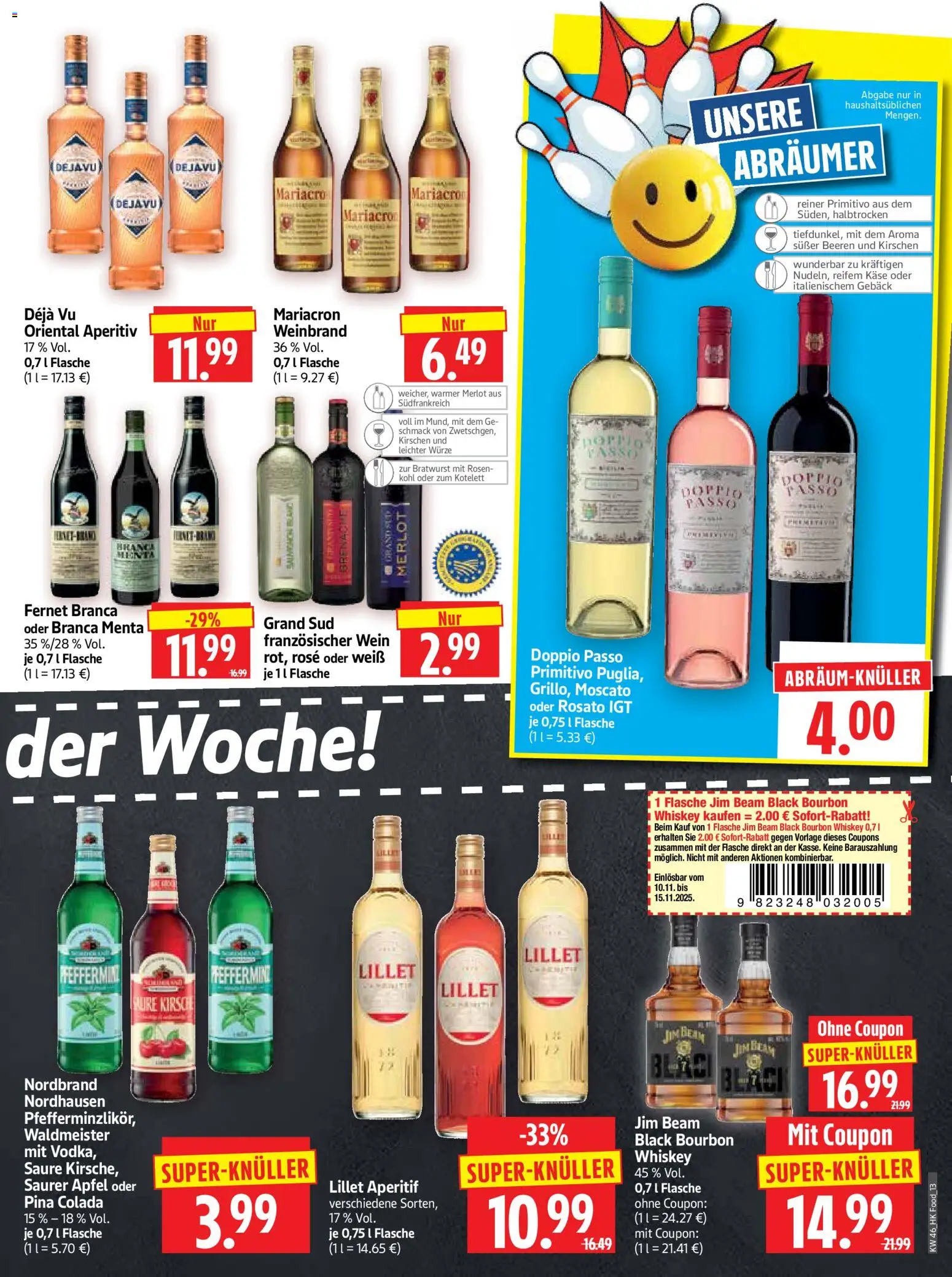 HERKULES Prospekt 	 – gültig ab 10.11.2025 | Seite: 13 | Produkte: Äpfel, Lillet, Grand sud, Whiskey