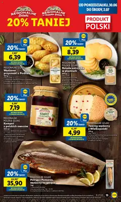 Lidl Gazetka od 30.06.2025 | Strona: 17 | Produkty: Rolada, Pstrąg, Twaróg, Twaróg wędzony