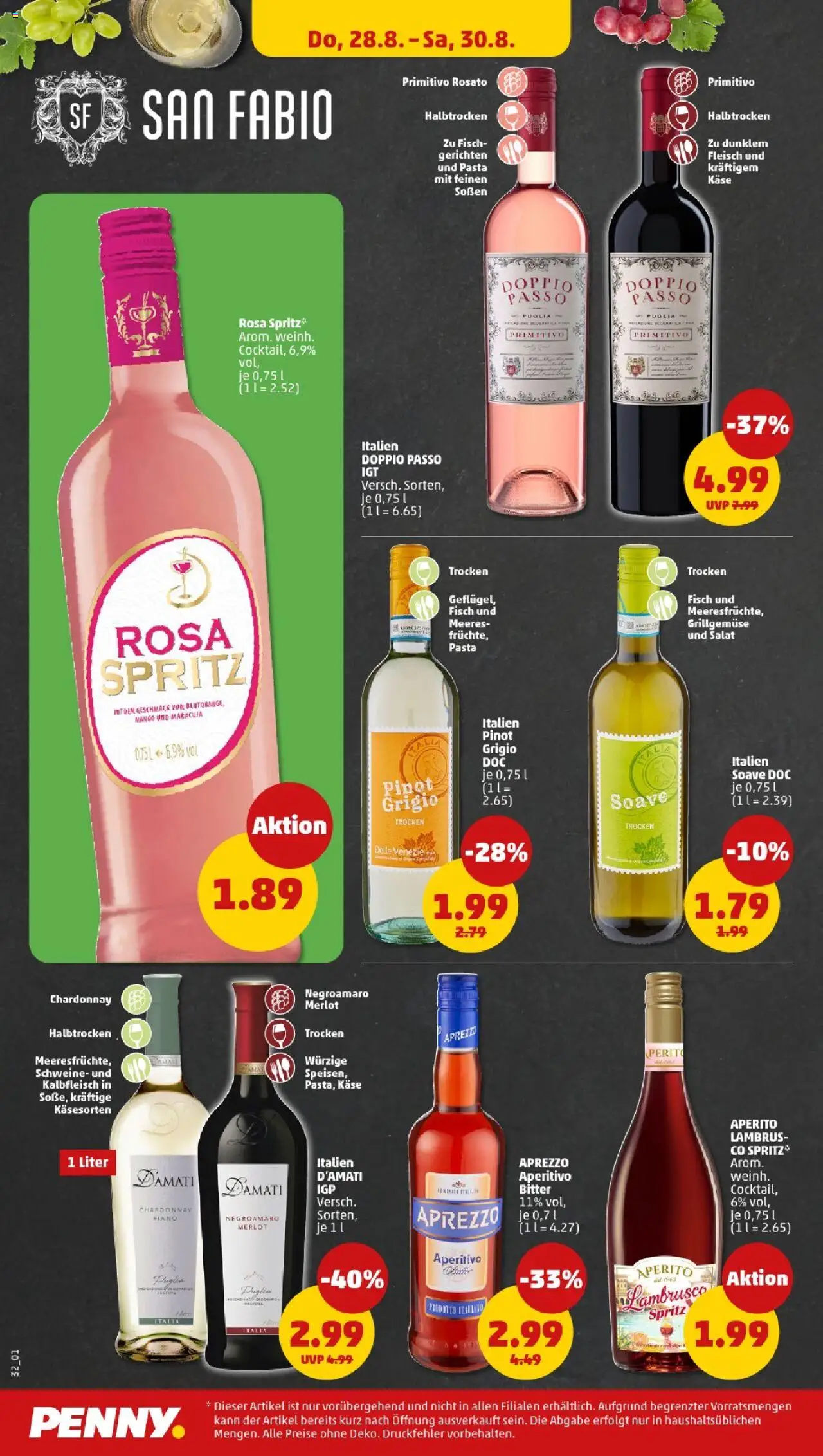 Penny - Berlin - gültig ab dem 25.08.2025 | Seite: 32 | Produkte: Käse, Fisch, Mango, Doppio Passo