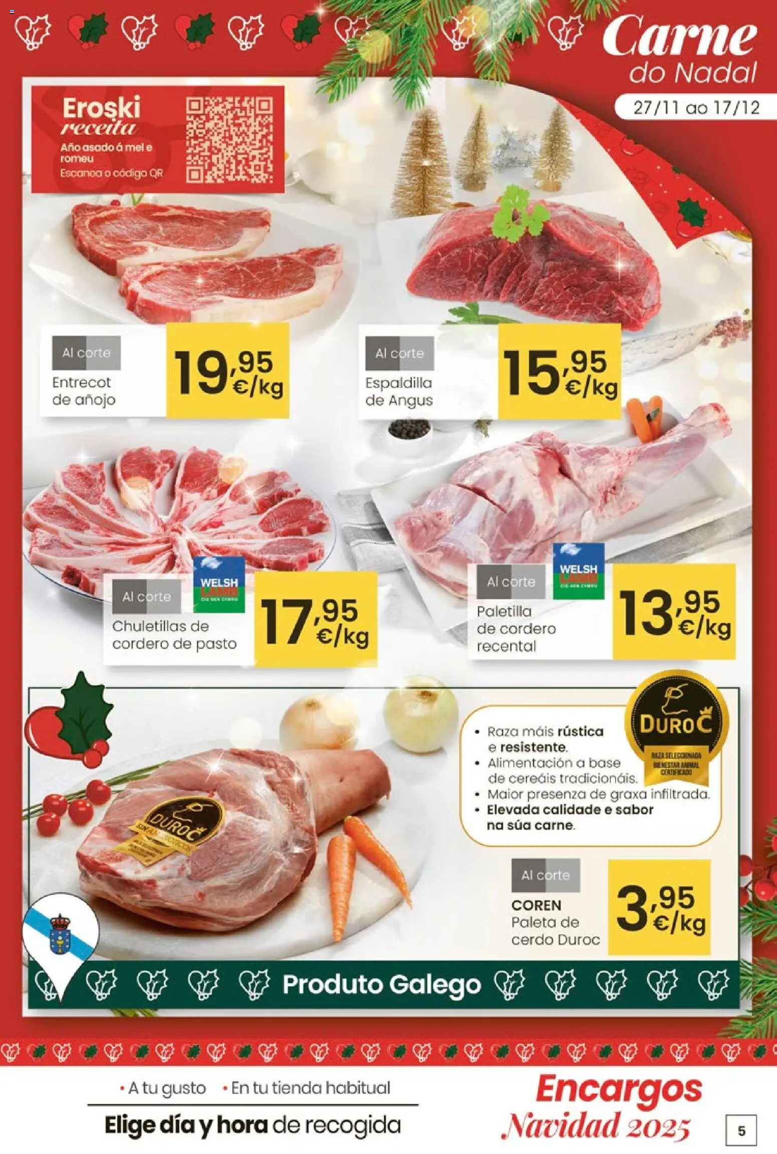 Eroski - Center │ válido desde el 27.11.2025 | Página: 5 | Productos: Cerdo, Φίλτρο καφέ