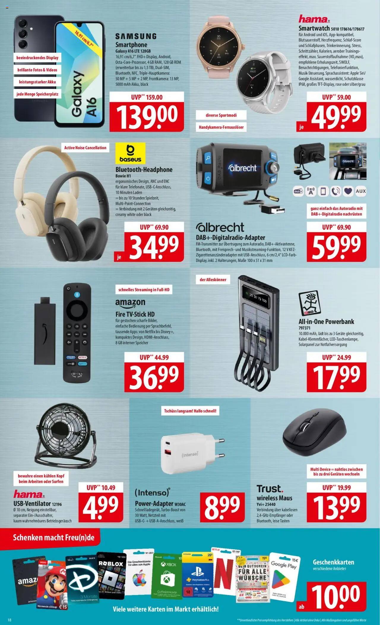 Famila Prospekt 	 - gültig ab dem 30.06.2025 | Seite: 18 | Produkte: Adapter, Powerbank, Maus, Radio