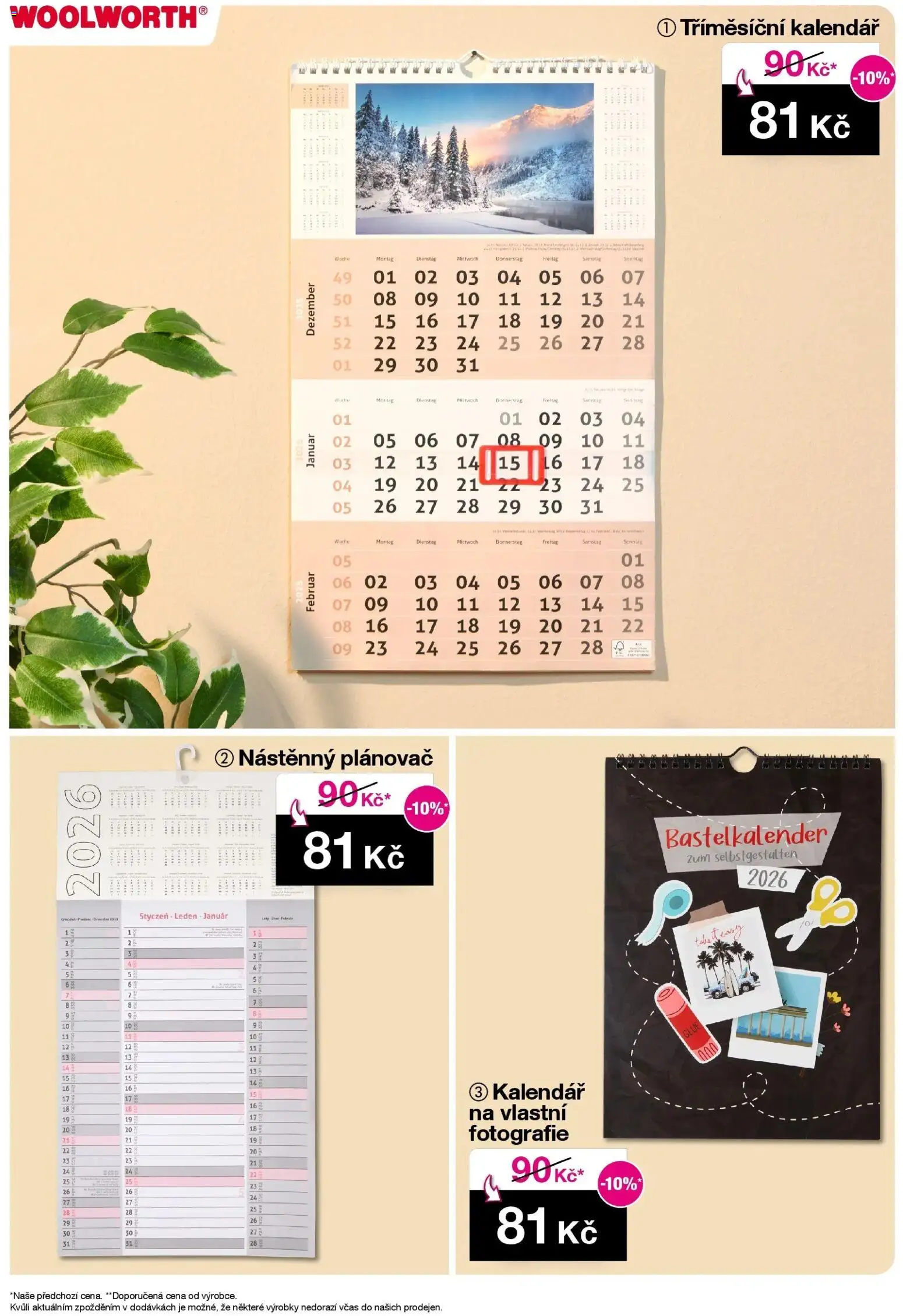 Woolworth leták od 21.11.2025 | Strana: 22 | Produkty: Kalendář